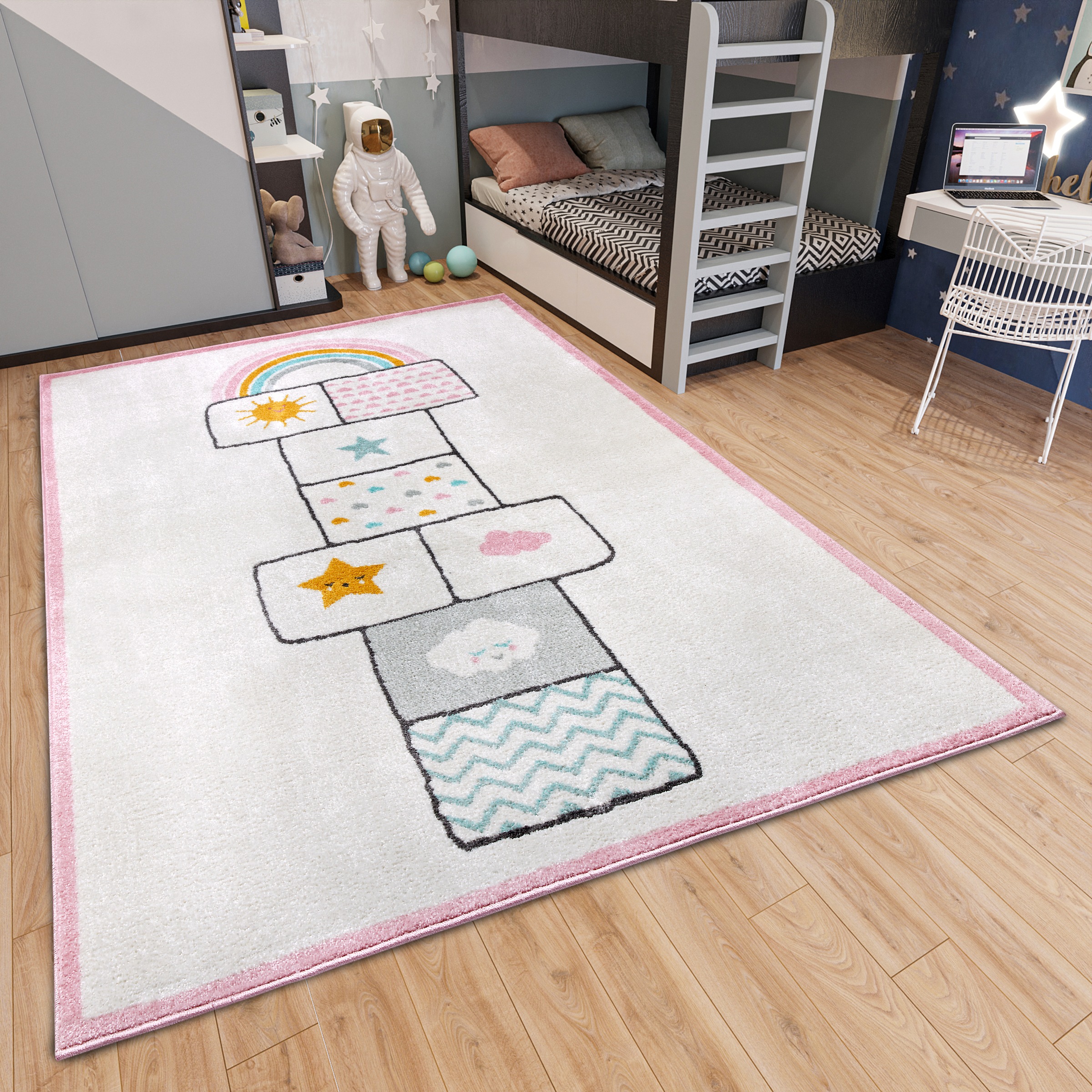 HANSE Home Kinderteppich »Adventures Bouncy«, rechteckig, 7 mm Höhe, Spielt günstig online kaufen