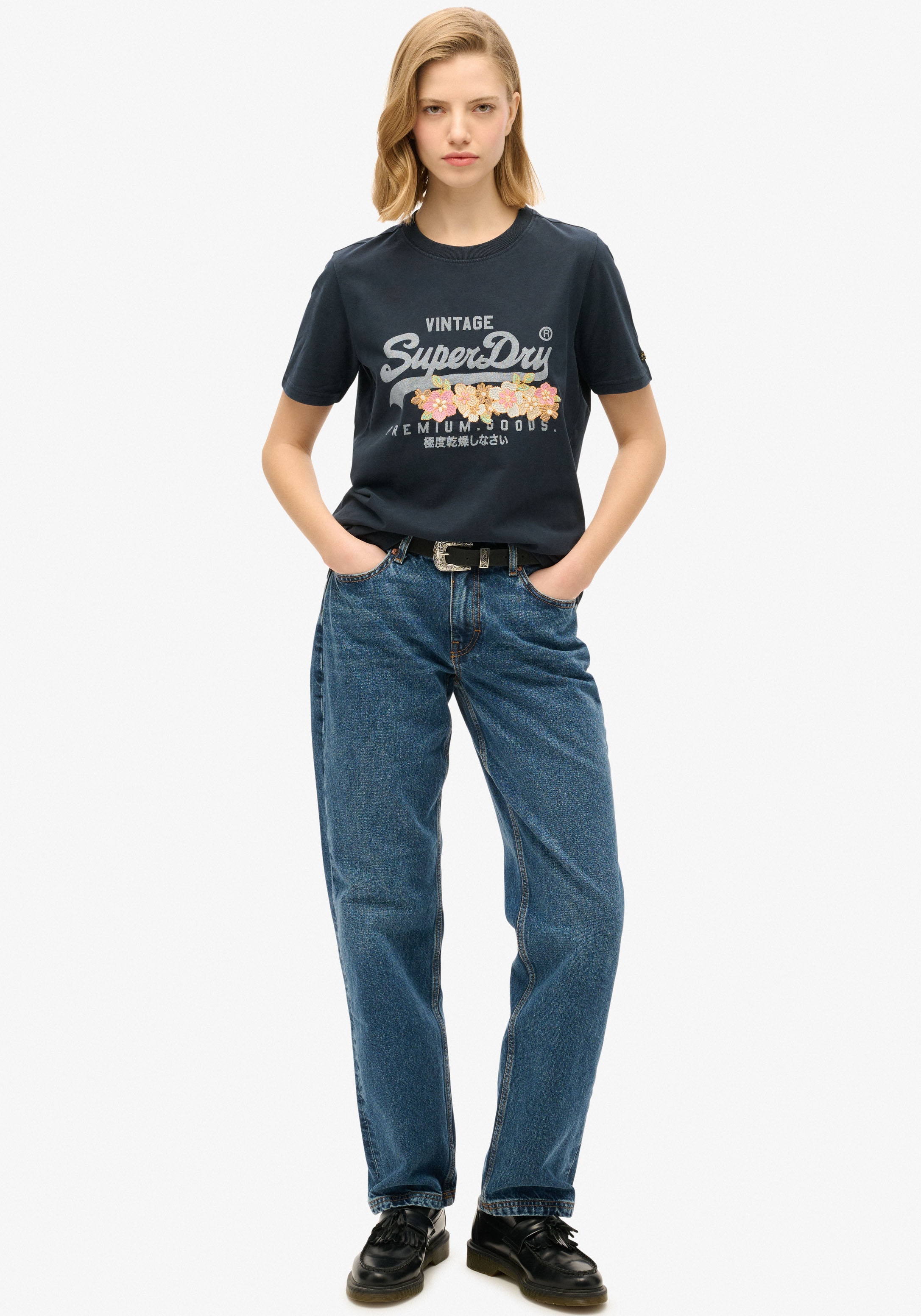 Superdry Print-Shirt »VINTAGE VL PREM G FLORAL TEE«