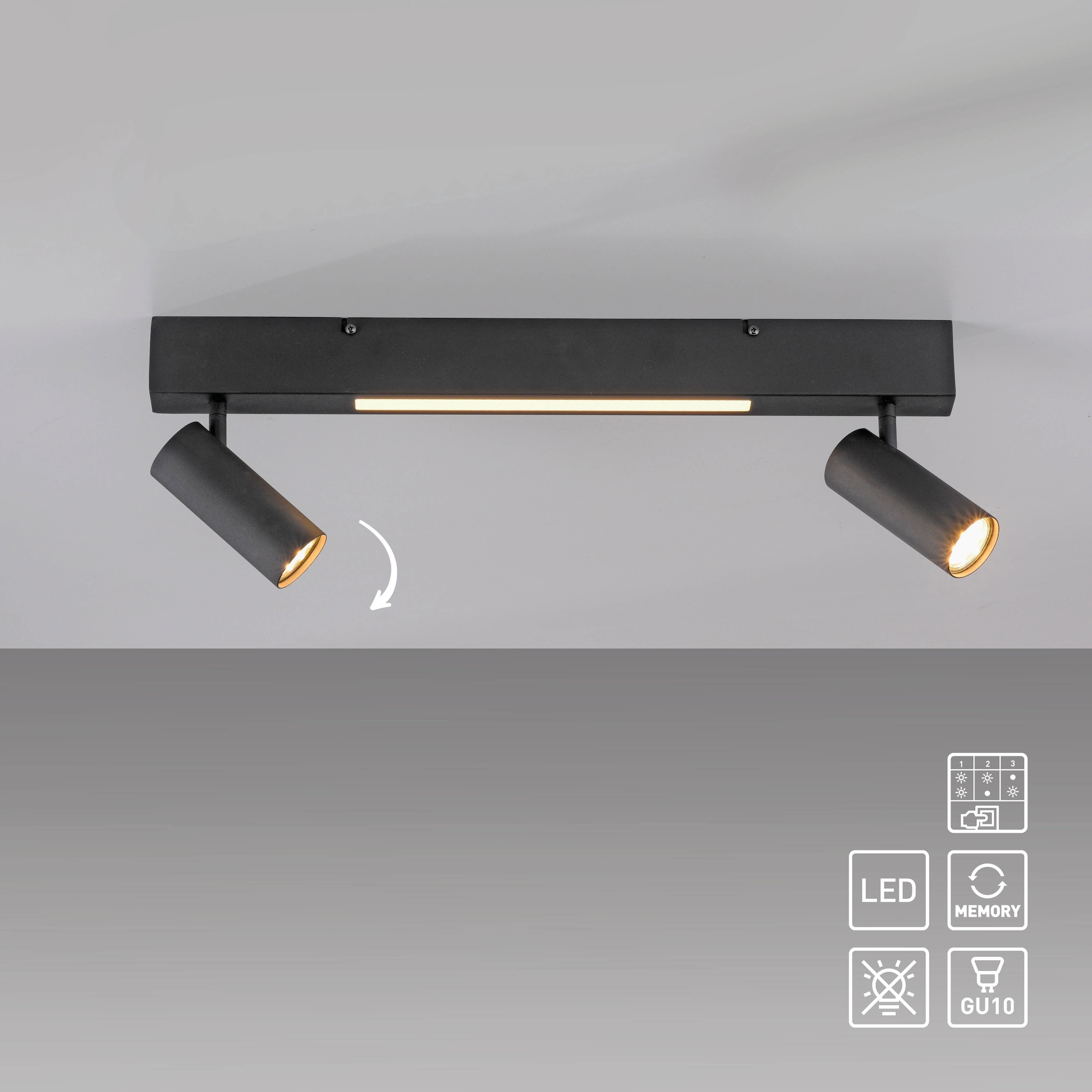 SCHÖNER WOHNEN-Kollektion LED Deckenleuchte »DANTE« GU10 1 Stk. SCHÖNER WOHNEN Kollektion, dreh- und schwenkbar