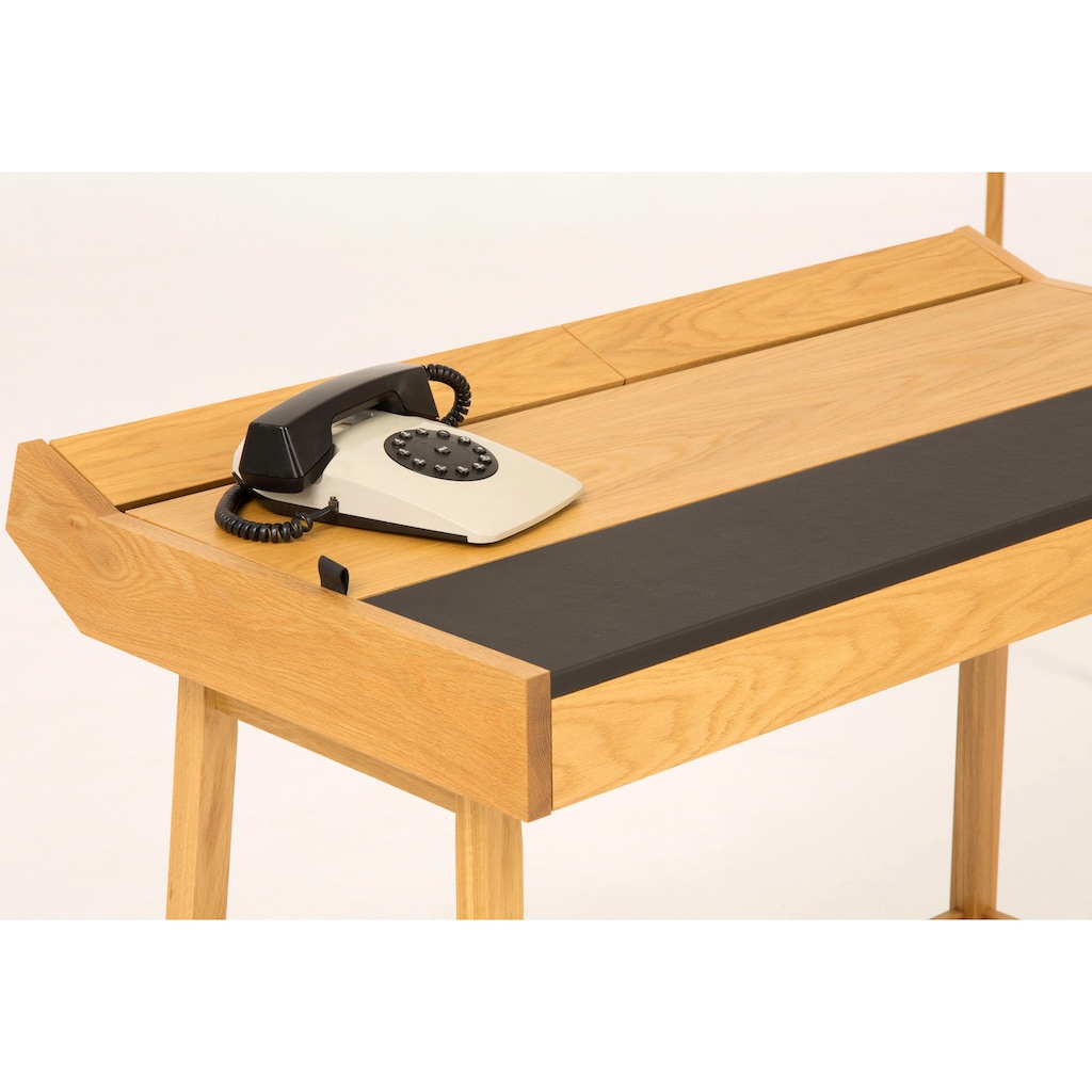 Woodman Schreibtisch »Brompton«, im skandinavian Design, Gestell aus massiver Eiche
