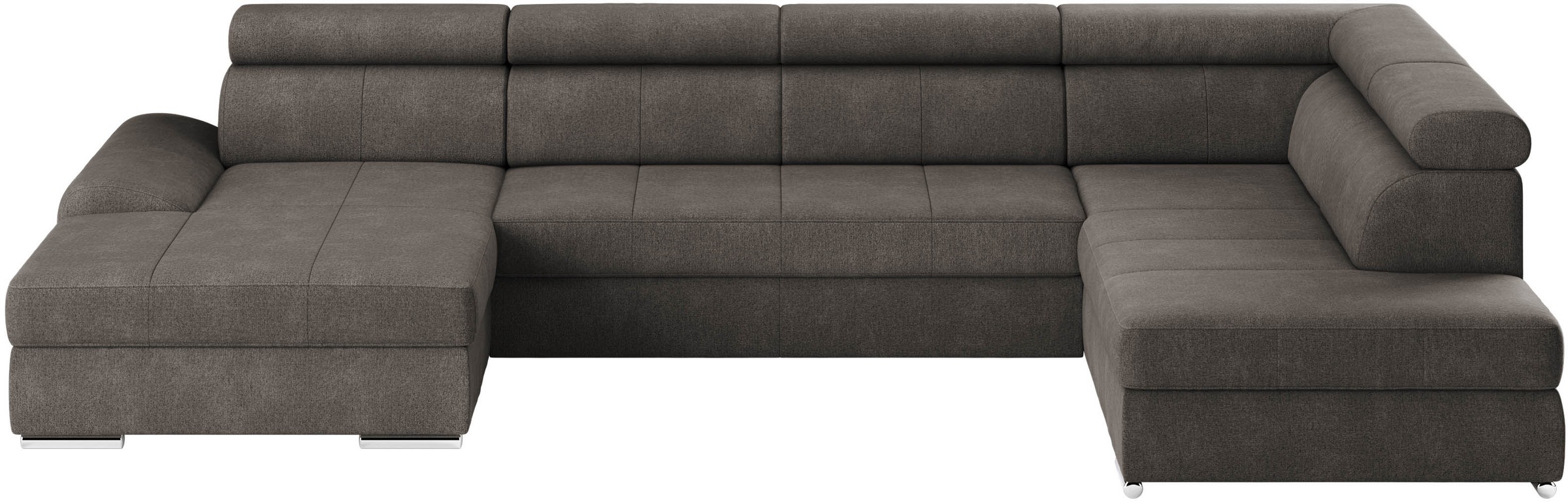 sit&more Wohnlandschaft »U-Form«, mit verstellbaren Kopfteilen, wahlweise mit Bettfunktion