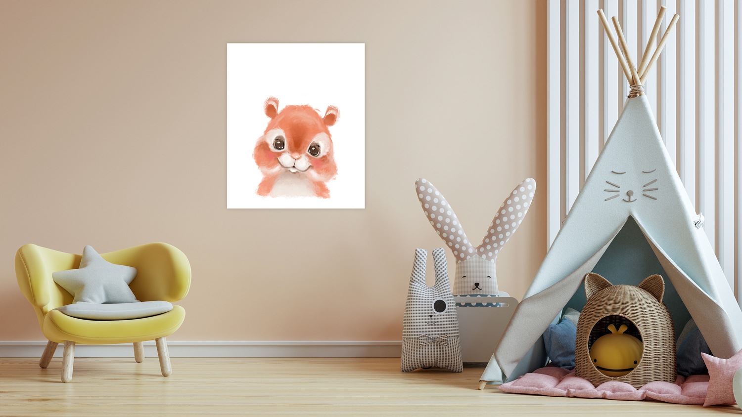 Lüttenhütt Poster »Niedliches Eichhörnchen«, Eichhörnchen-Fantasy-Tiere, (1 günstig online kaufen