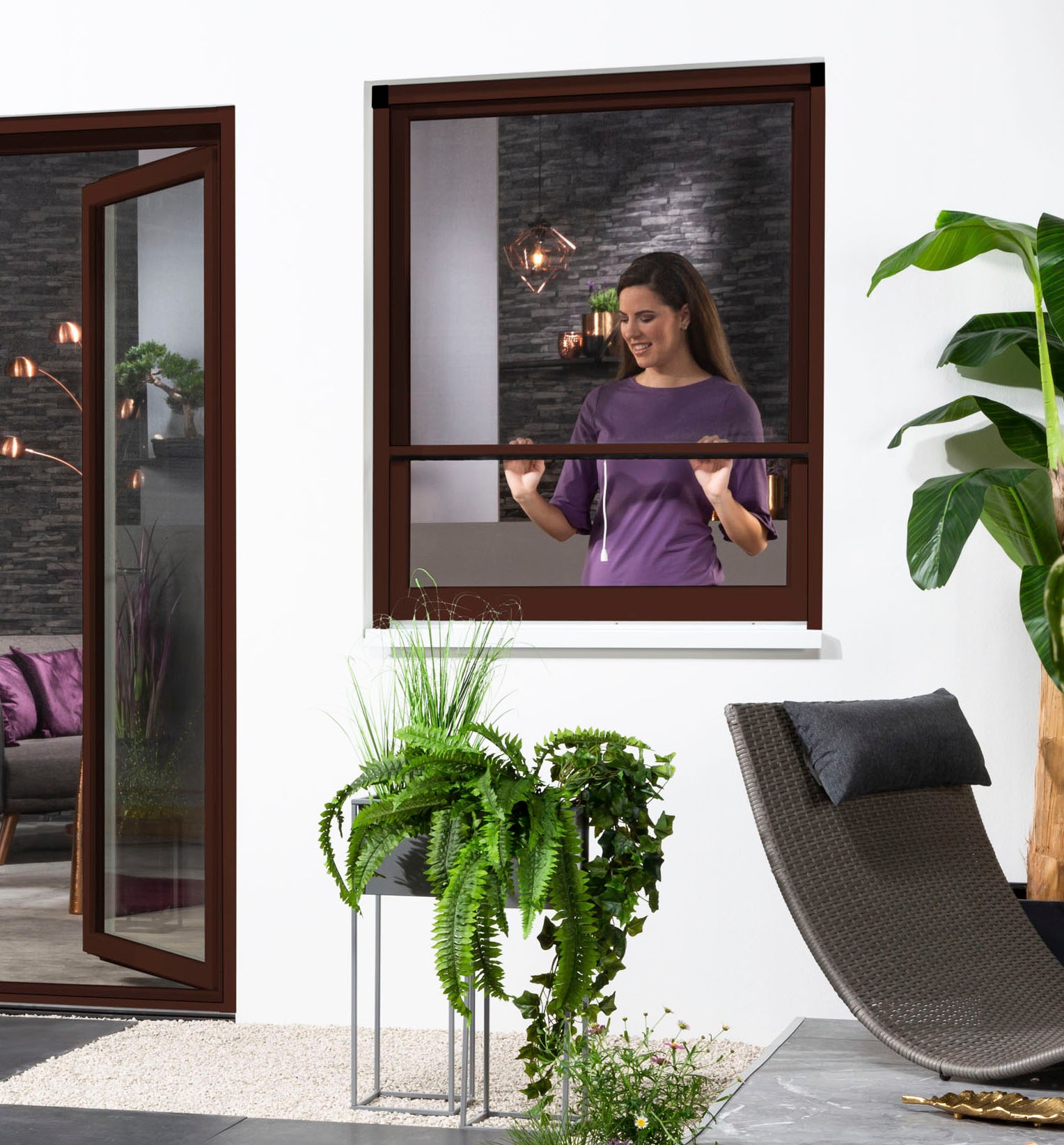 hecht international Insektenschutzrollo »SMART«, transparent, Insektenschutz, für Fenster, kürzbar