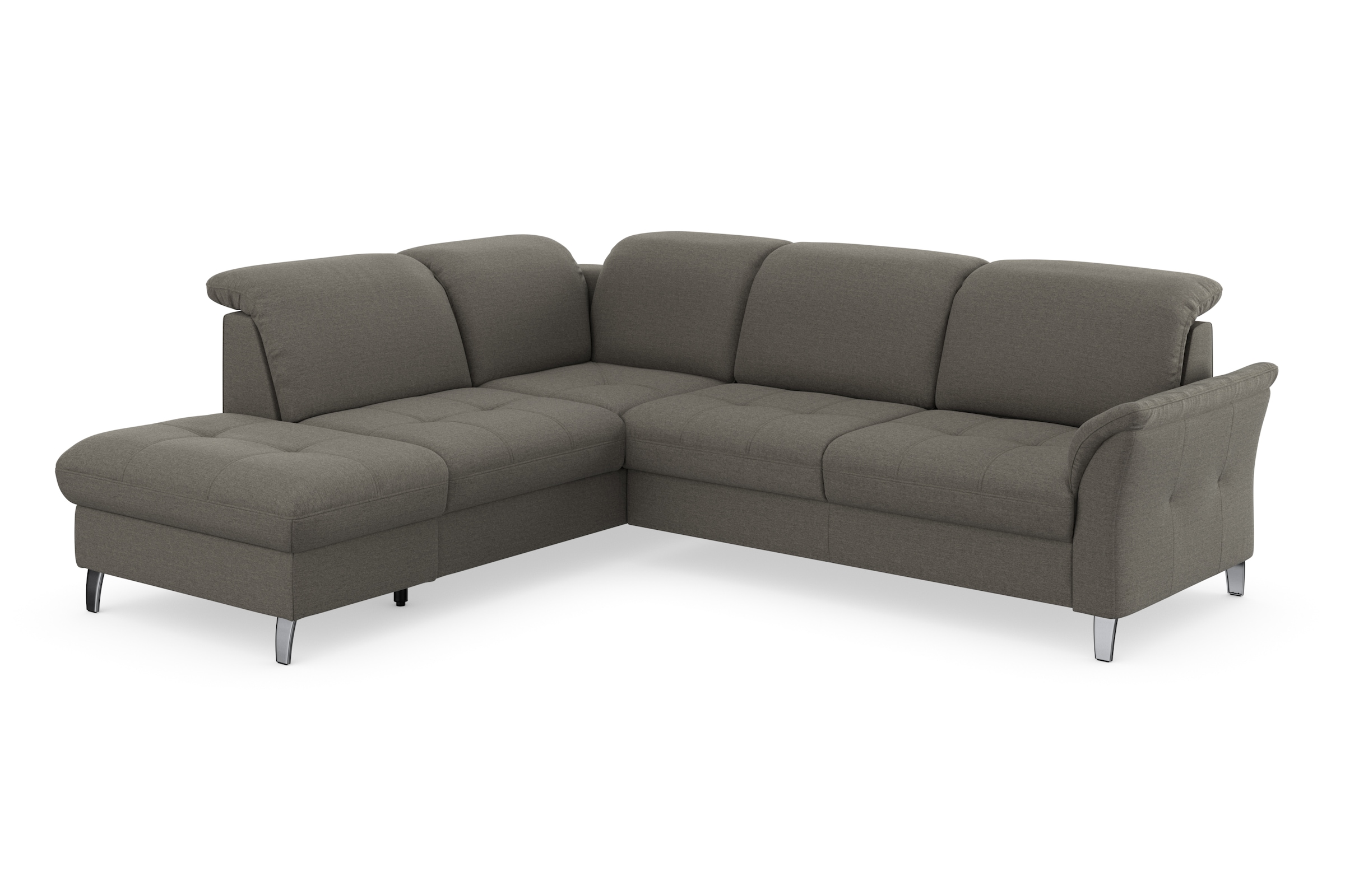 sit&more Ecksofa »Maggiore L-Form« wahlweise mit Kopfteilverstellung, Bettfunktion und Stauraum