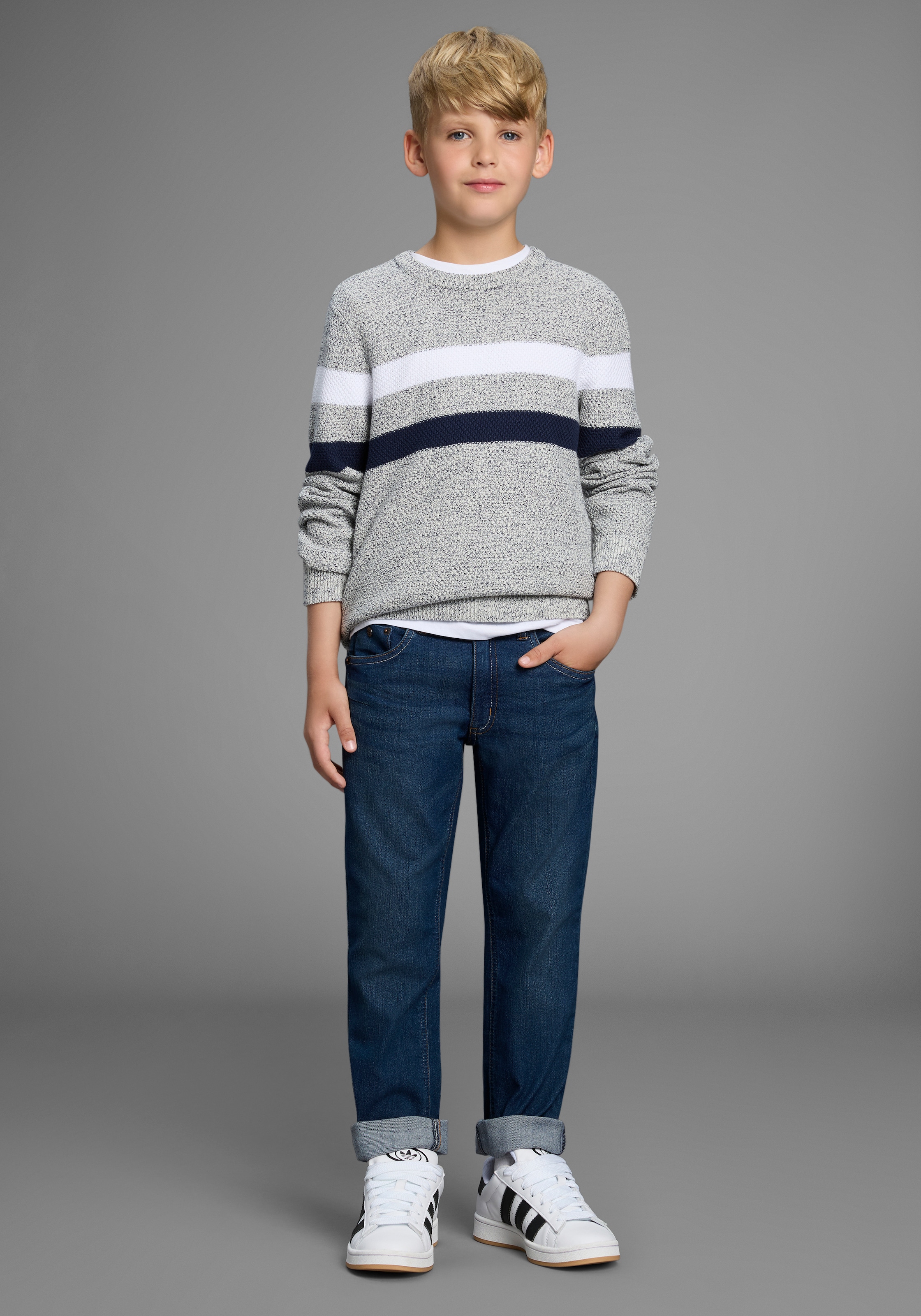 H.I.S Relax-fit-Jeans »Stretchjeans gerade Form«, NEU: HIS für TEENS! Stretchjeans in authentischer Waschung