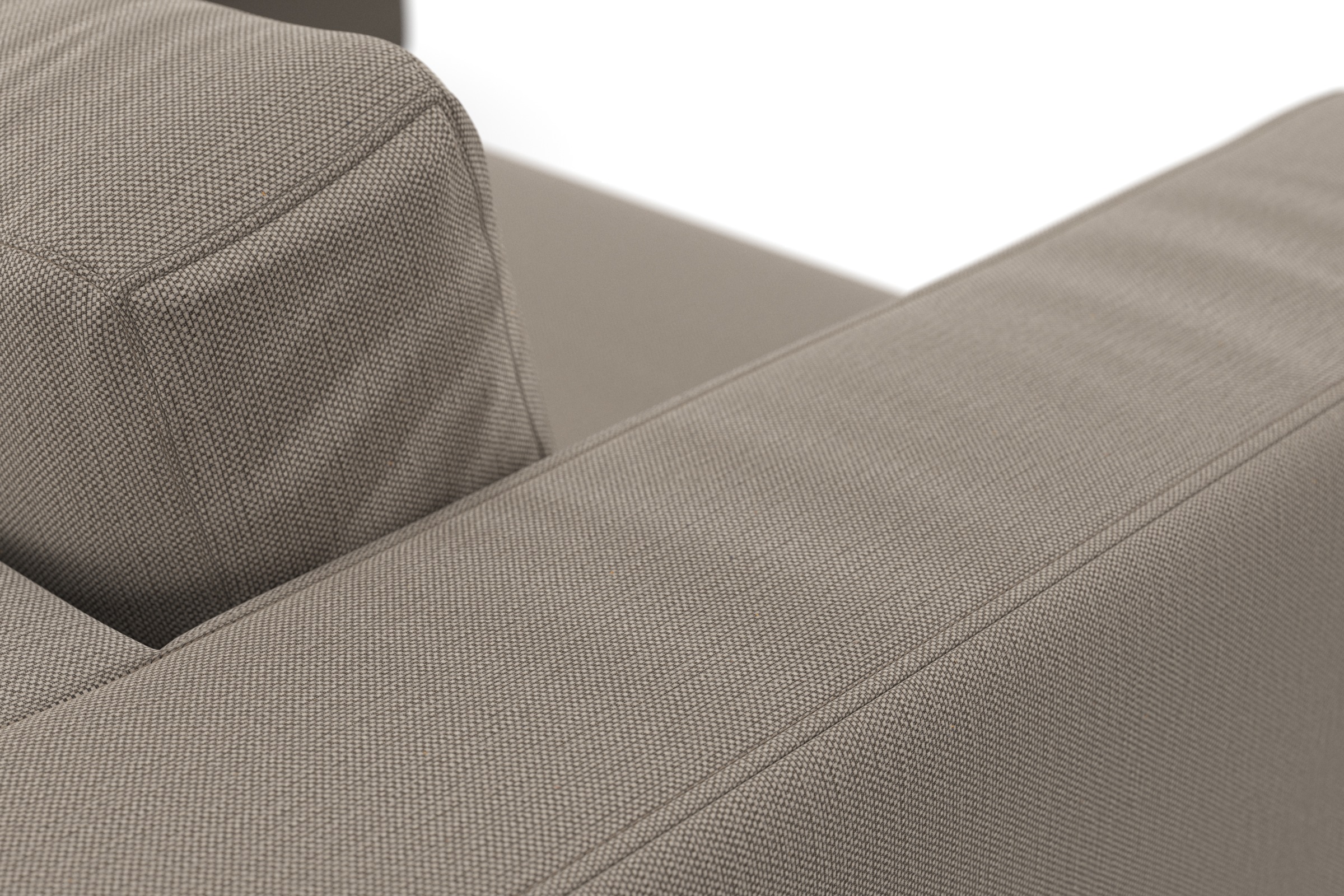 DOMO collection Ecksofa »Modica, zeitlos und elegant, L-Form«, moderne Optik mit extrabreiter Recamiere, auch in Cord