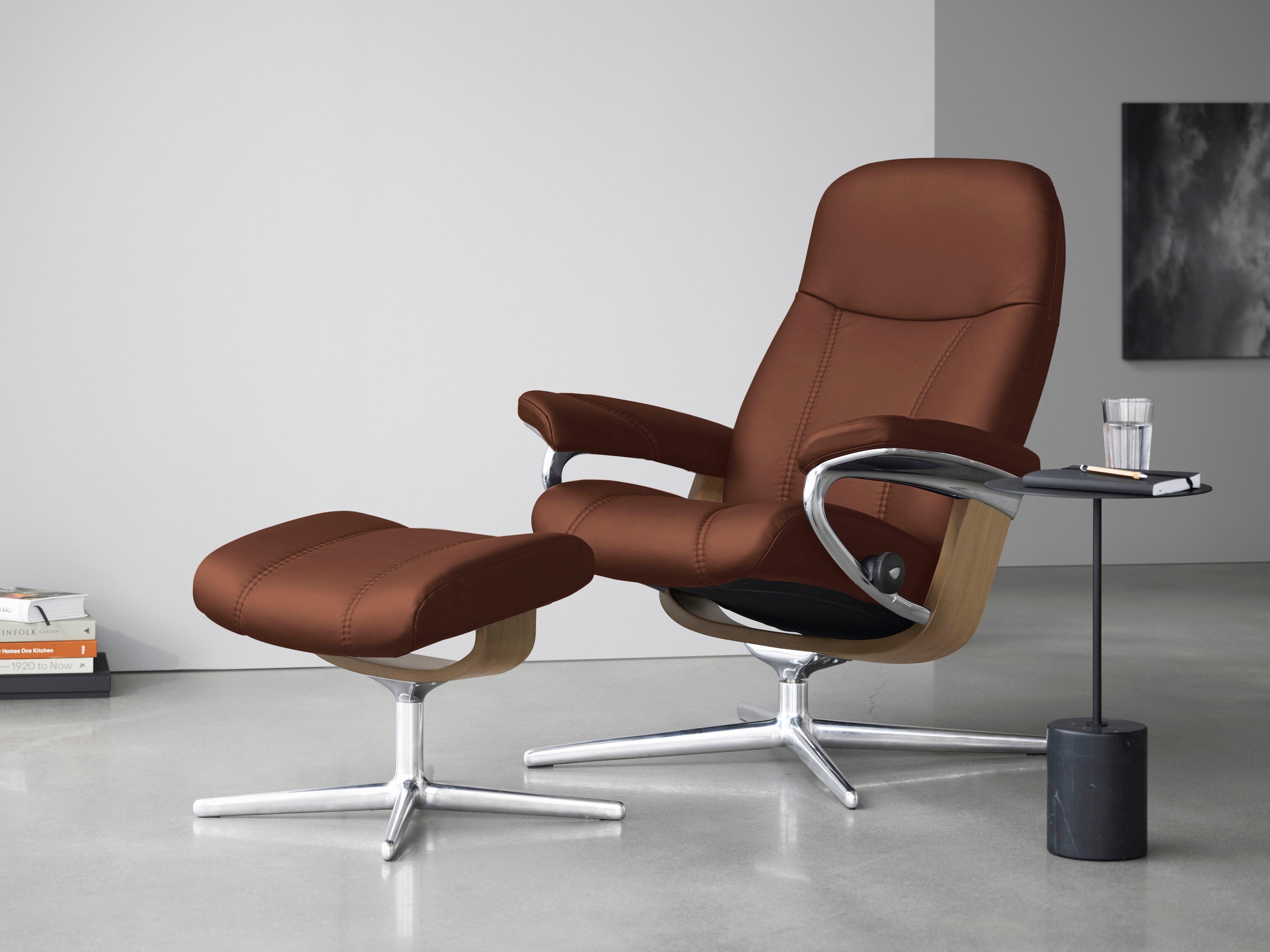 Stressless® Relaxsessel »Consul« Set, Relaxsessel mit Hocker, mit Hocker, m günstig online kaufen
