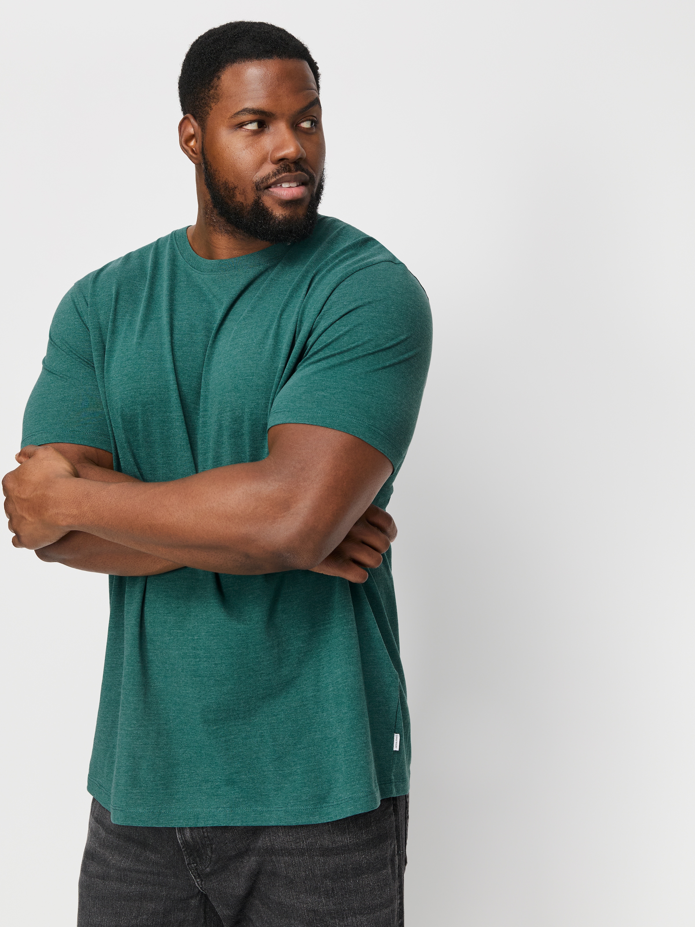 Jack & Jones PlusSize Rundhalsshirt »JJEORGANIC MEL TEE SS O-NECK NOOS PLS«