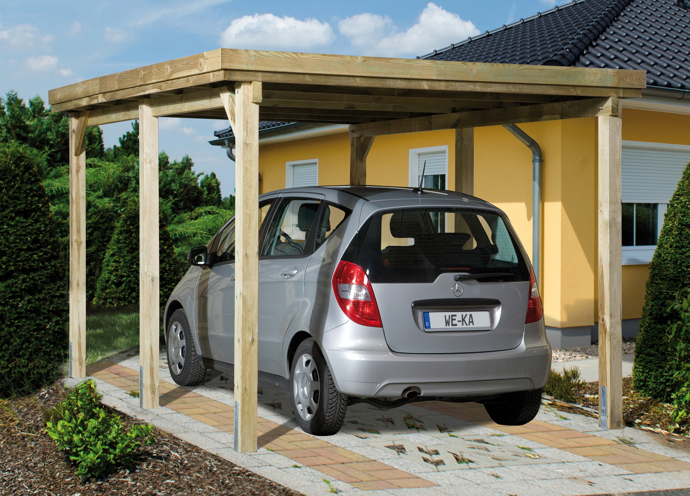 weka Einzelcarport »Optima 1«, Holz, 270 cm, braun kaufen