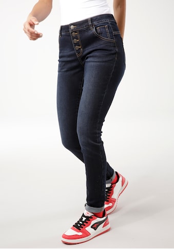 KangaROOS Relax-fit-Jeans »CASUAL VINTAGE«, mit sichtbarer Knopfleiste - NEUE KOLLEKTION kaufen