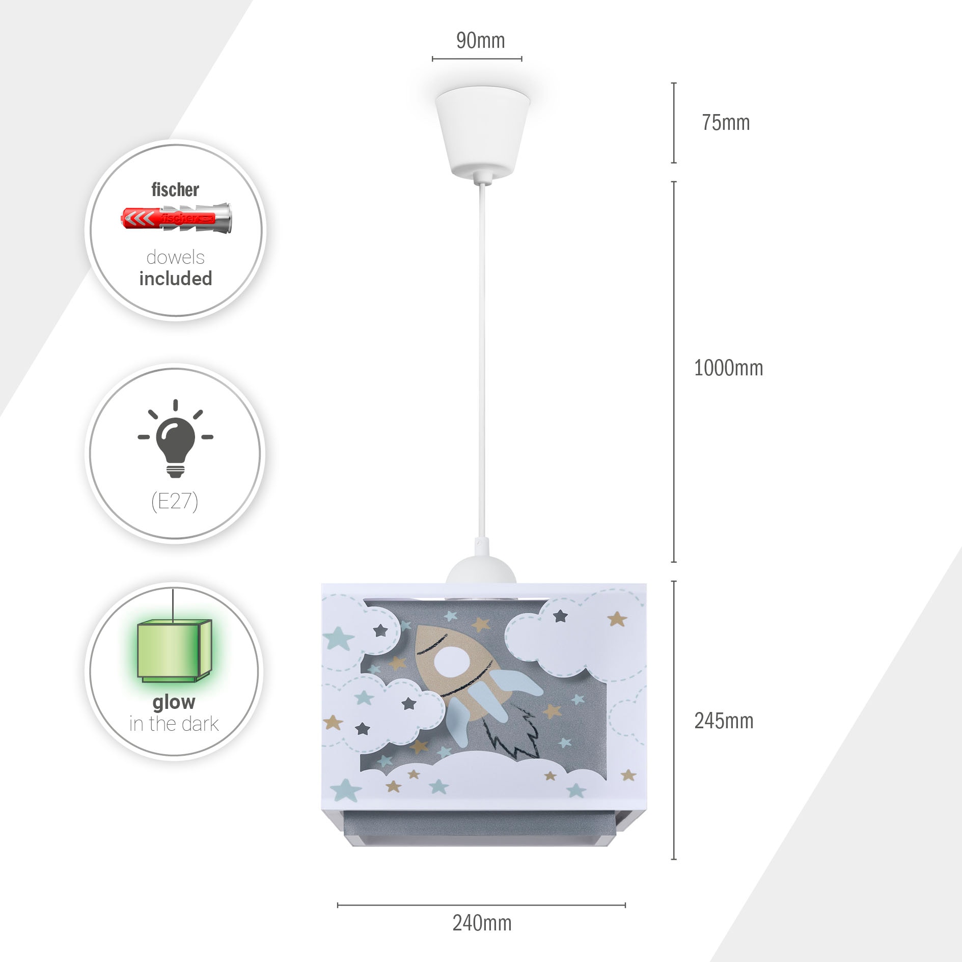 Paco Home Pendelleuchte »GRETA« E27
