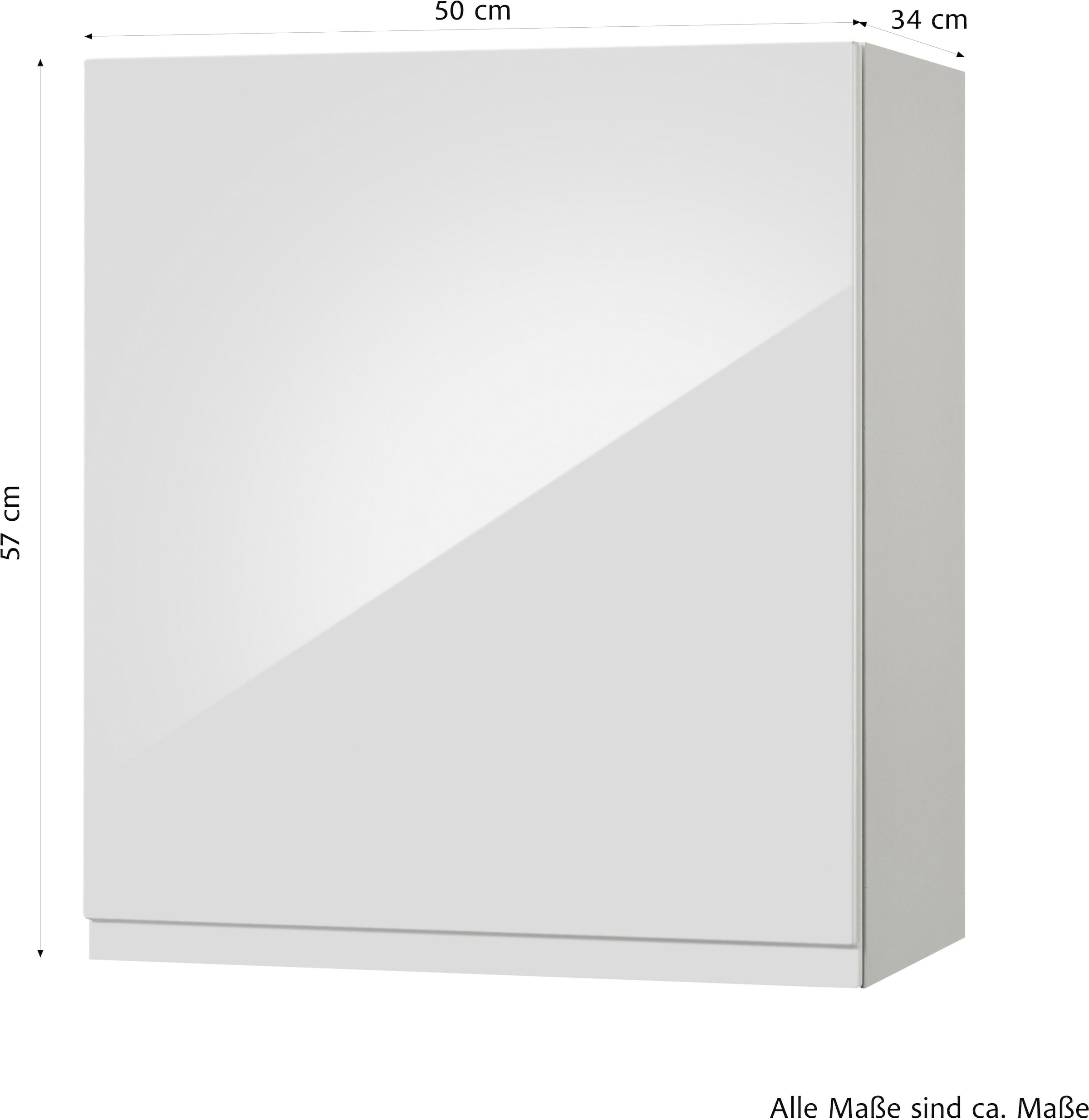 KOCHSTATION Hängeschrank »KS-Virginia,neu in verbesserter Ausführung« Stauraum, Softclose,  Breite 50 cm, 1 Tür, gedämpfte Scharniere