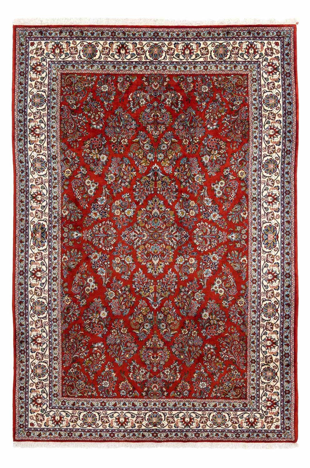 morgenland Wollteppich »Golpayegan Medaillon Blu scuro 295 x 213 cm«, recht günstig online kaufen