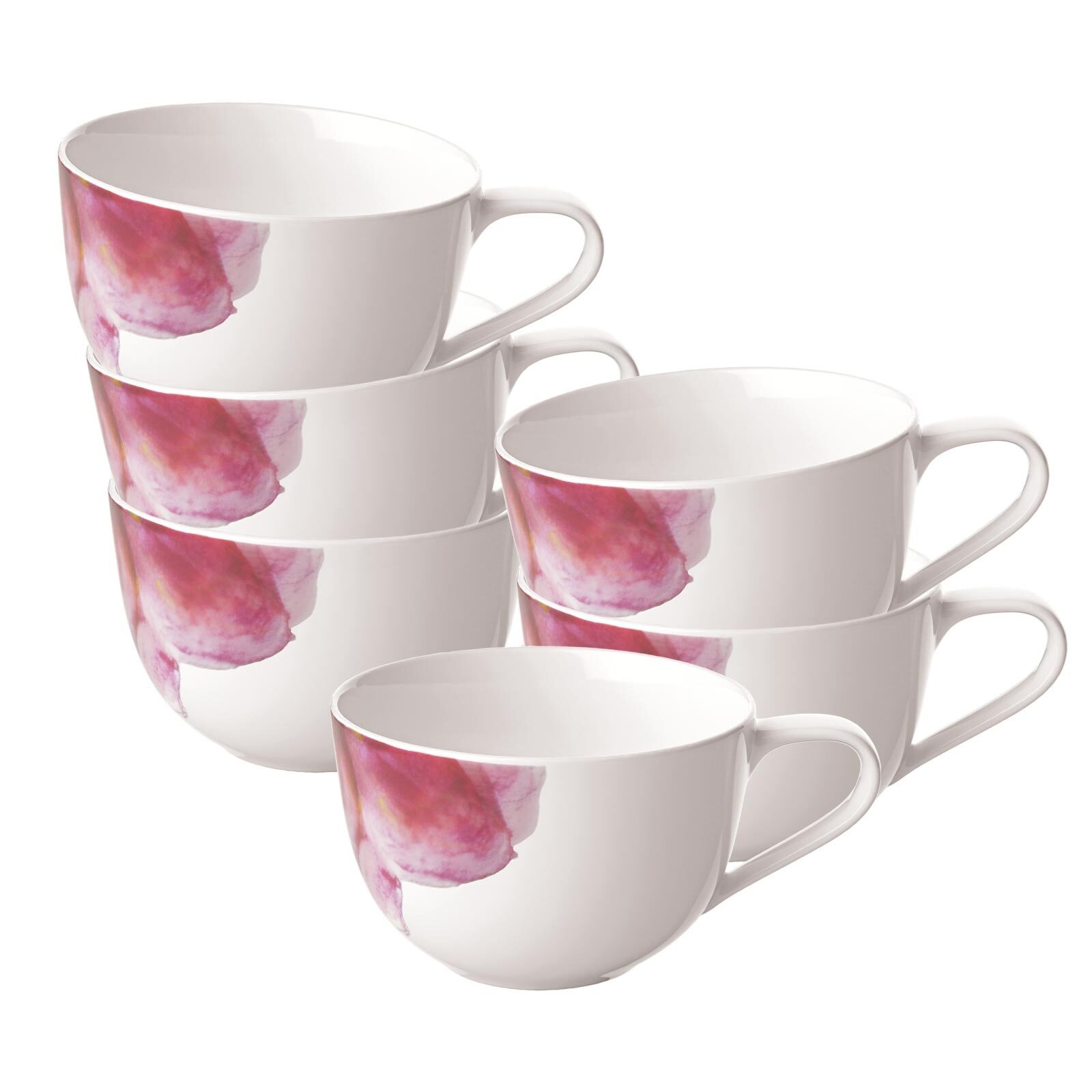 Villeroy & Boch Tasse »Cappuccinotassen Rose Garden 300 ml 6er Set bunt« günstig online kaufen