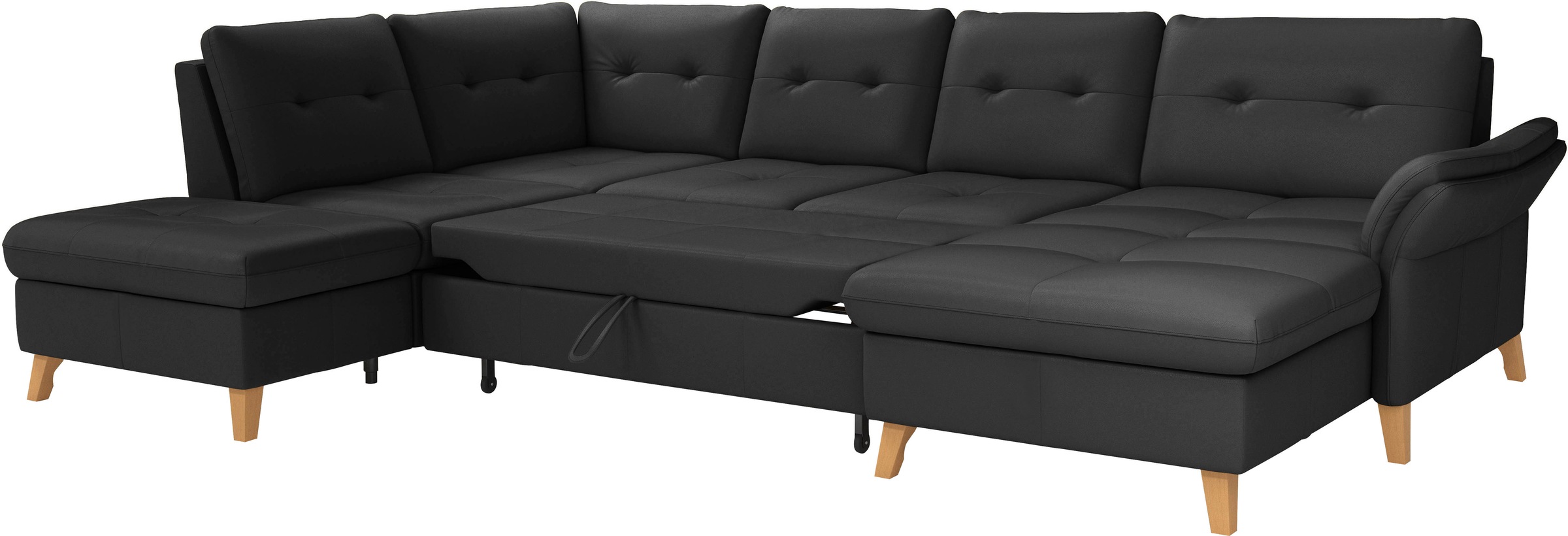sit&more Wohnlandschaft »Göteborg«, inkl. Sitztiefenverstellung, wahlweise mit Bettfunktion & Bettkasten