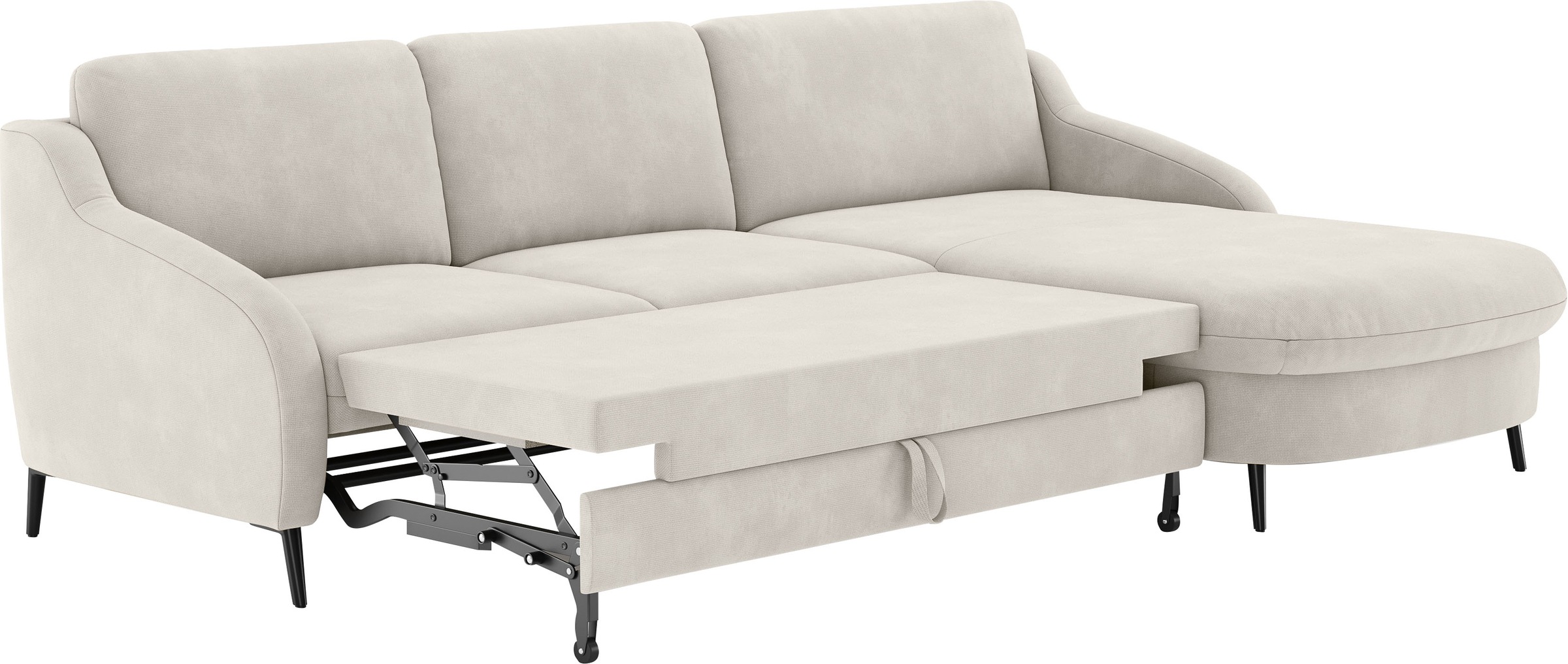 sit&more Ecksofa »Soul L-Form«, wahlweise mit Bettfunktion und Bettkasten oder Schubkasten