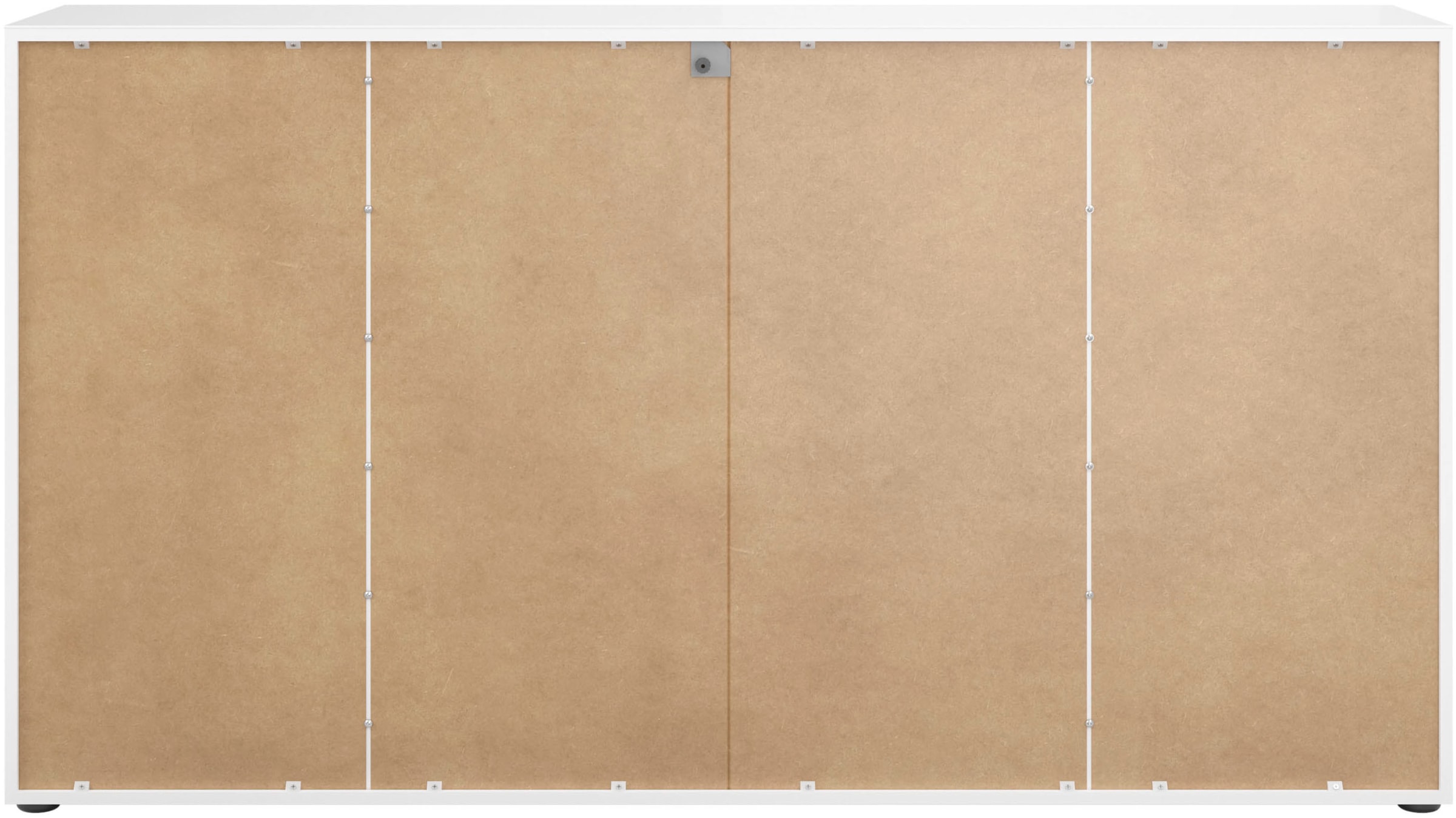 Manjana Möbel Sideboard »Style« mit Metallgriffen & Glasfront, Soft-Close, Selbsteinzug, in 2 Breiten