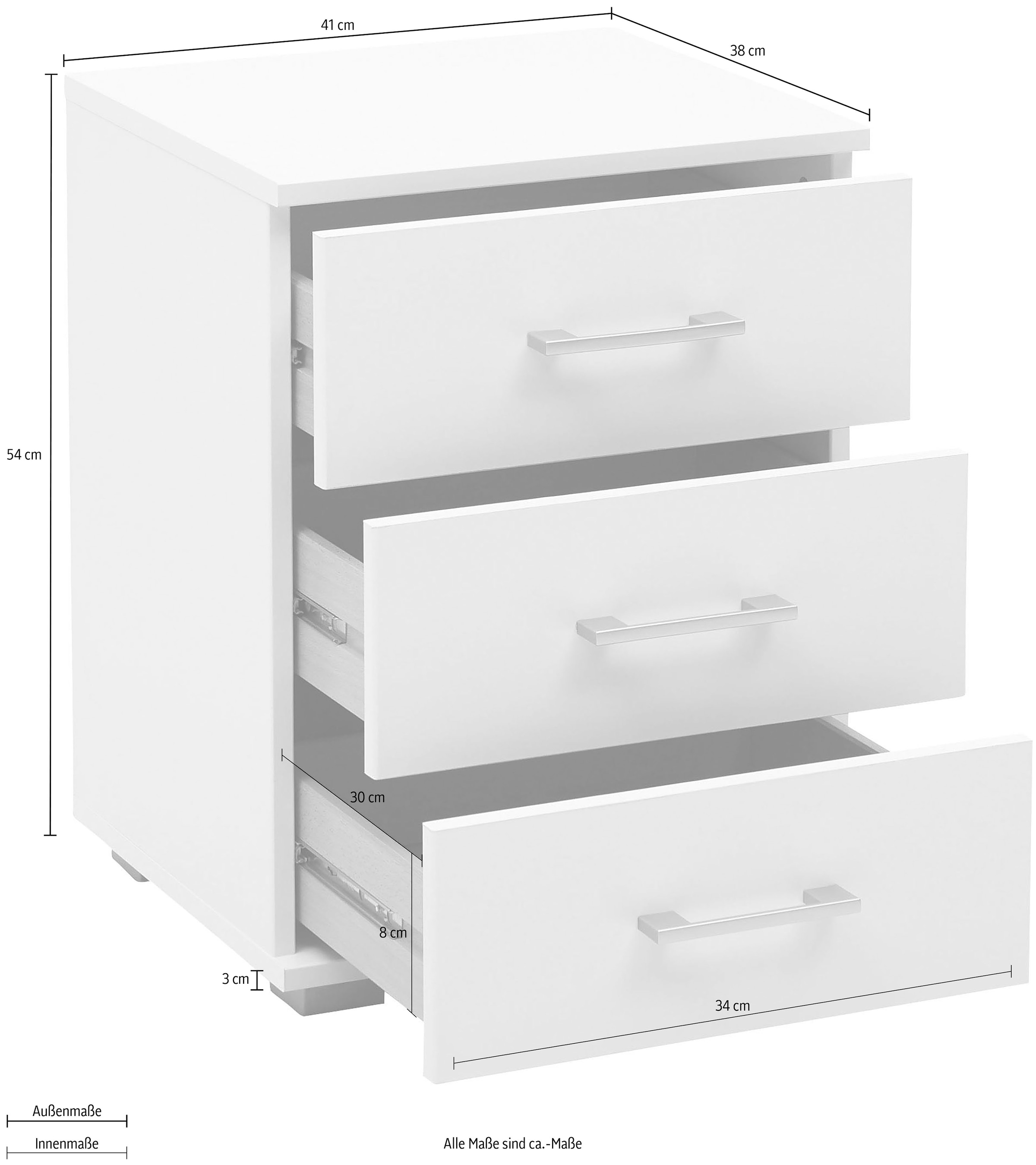 priess Nachtkommode »Lindau«