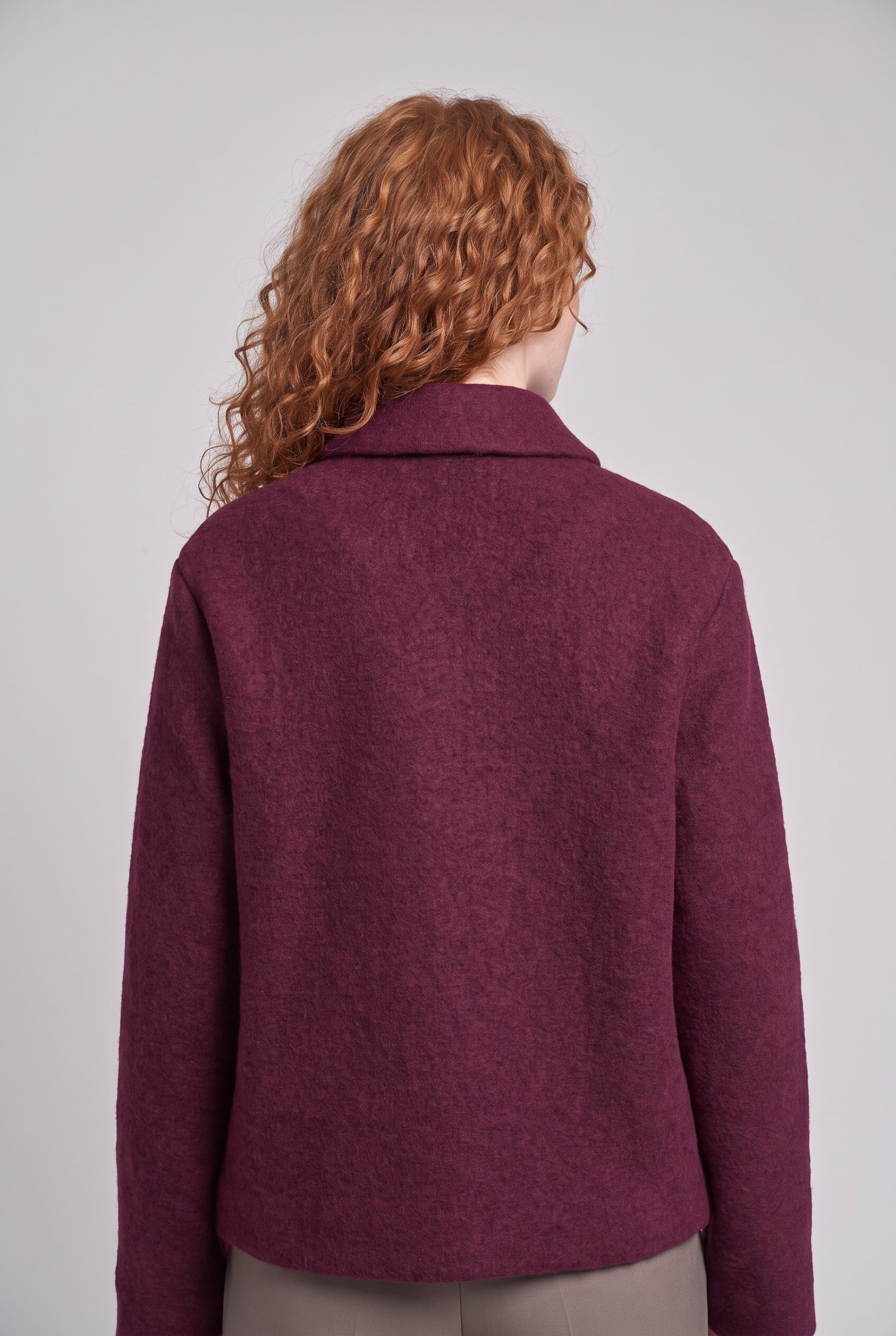 Fuchs Schmitt Wolljacke »Wolljacke« ohne Kapuze Mit Rundhalsausschnitt