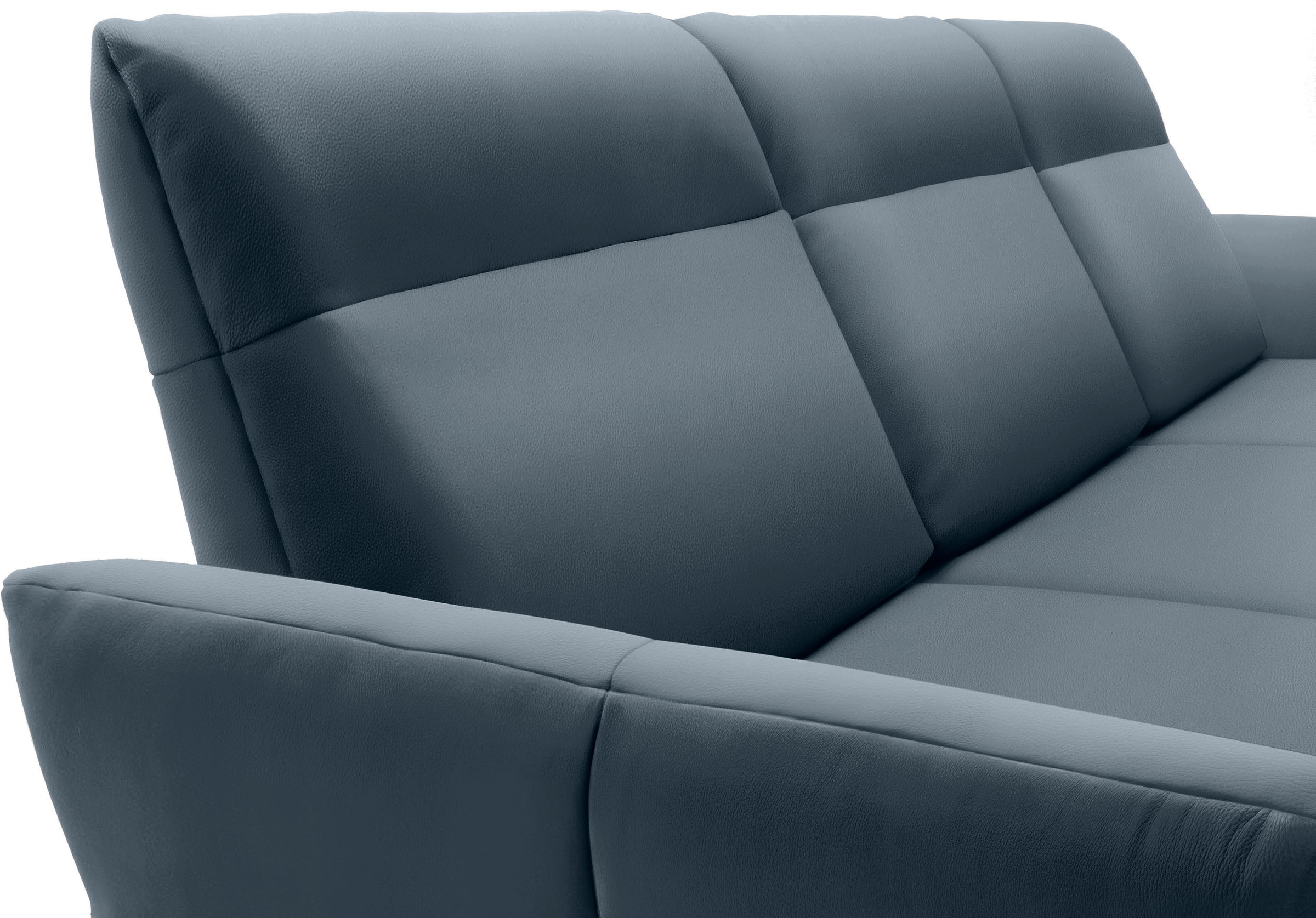 Creation BY ROLF BENZ Ecksofa »CR.460«, Sockel in Eiche, Winkelfüße in Umbragrau, Breite 318 cm