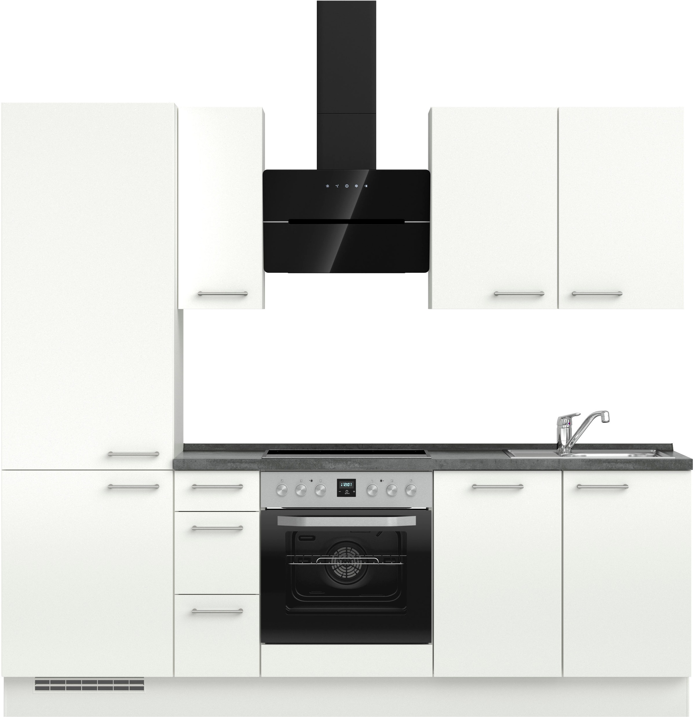 nobilia® Küchenzeile »"Laser II", Ausrichtung wählbar, Breite 240 cm«, vorm günstig online kaufen
