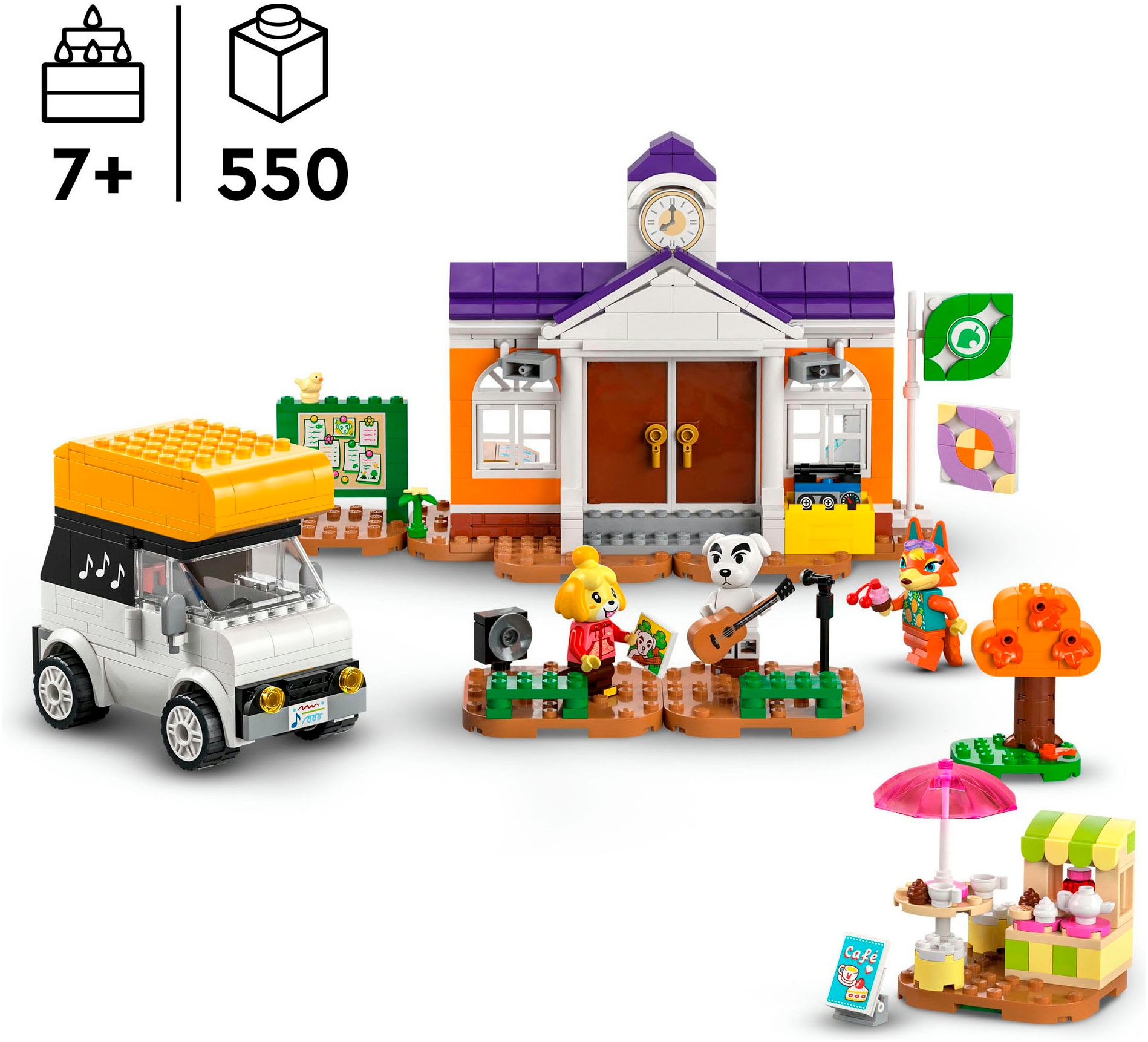 LEGO® Konstruktionsspielsteine »K.K. spielt auf dem Festplatz (77052), LEGO Animal Crossing«, (550 St.), Made in Europe