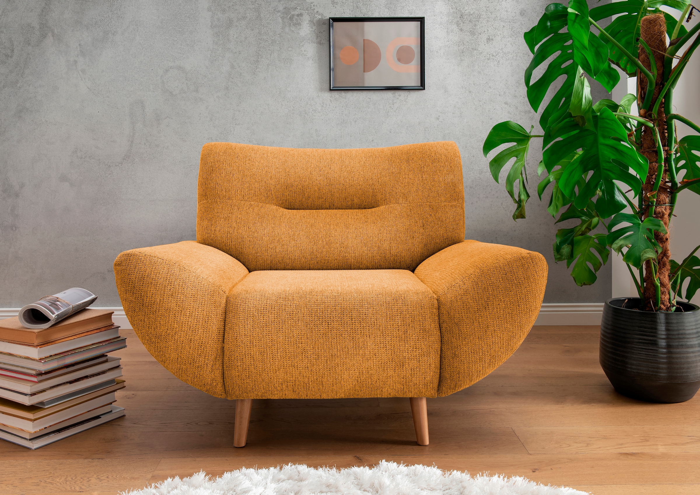 Home affaire Polstergarnitur »Drago elegant und zeitlos, komfortabel, moderne Formensprache« Set, 3-Sitzer, 2-Sitzer und Sessel, 3 Stk. tlg. Set 3-2-1,  bequem, versch. Stoffe, inkl. 2 Zierkissen