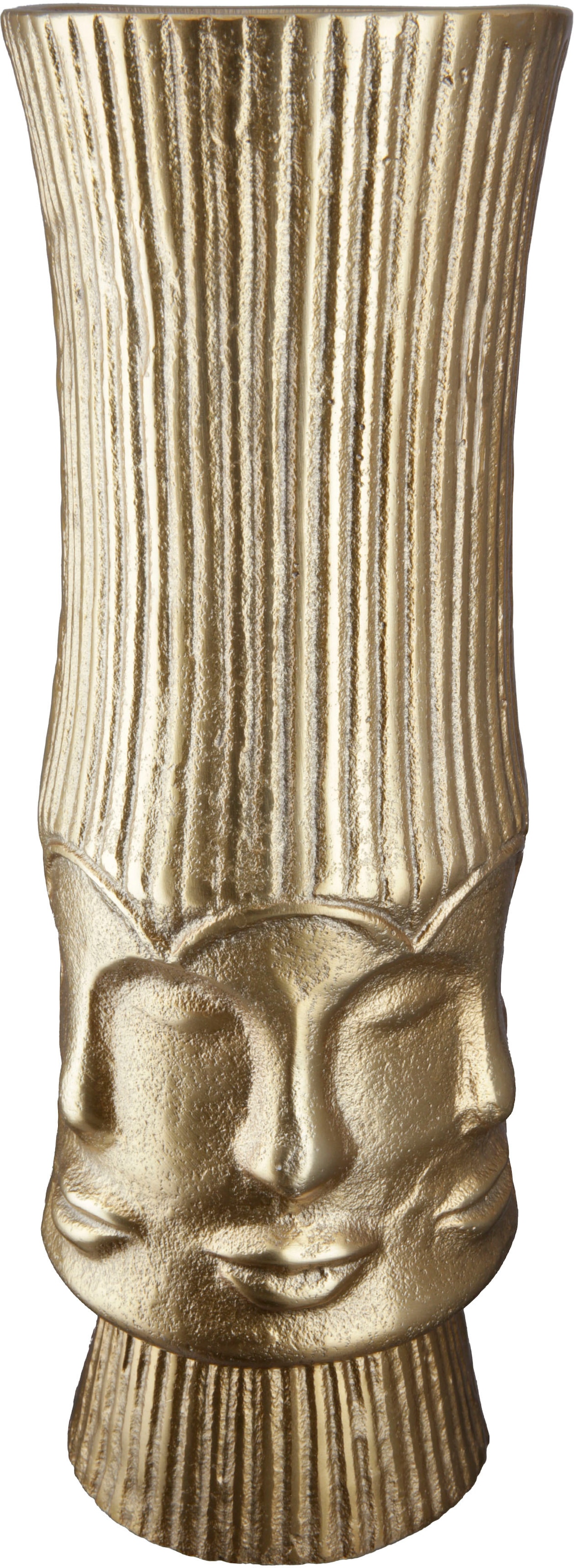 GILDE Dekovase »Face«, (1 St.), Vase aus Aluminium, Dekoobjekt günstig online kaufen