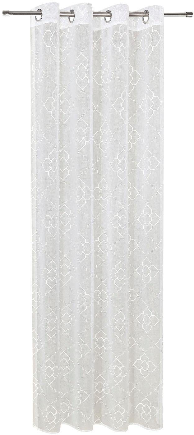 Gerster Vorhang »Debby«, (1 St.), HxB: 235x140, Ösenschal mit Allover Stickerei