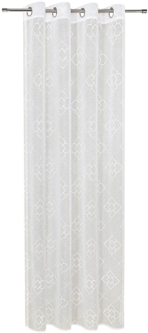 Gerster Vorhang »Debby«, (1 St.), HxB: 235x140, Ösenschal mit Allover Stick günstig online kaufen