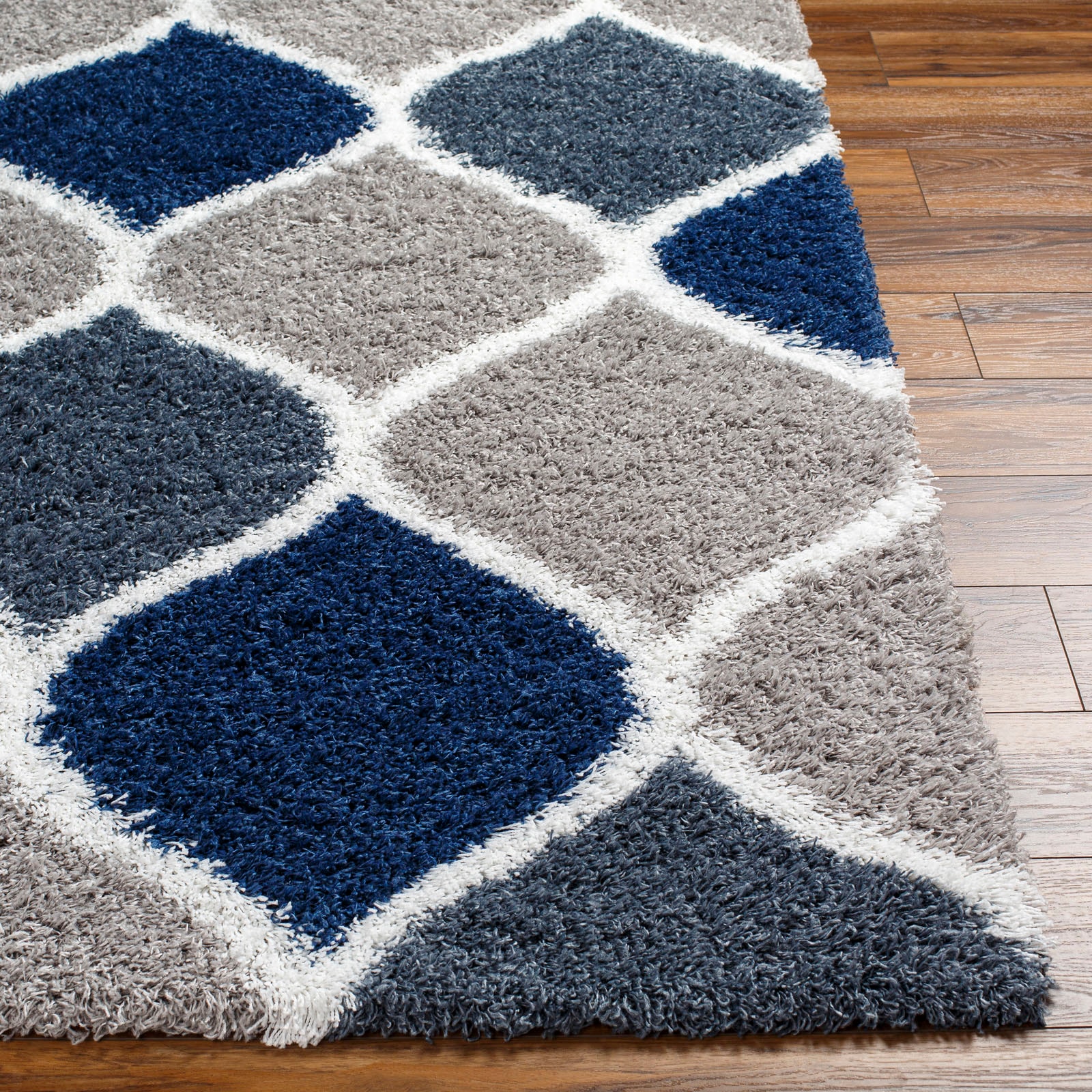 Livabliss Hochflor-Teppich »SMOLENSK«, rechteckig, 52 mm Höhe, Flauschig, Langflor, Weich, Boho Wohnzimmerteppich, Grau