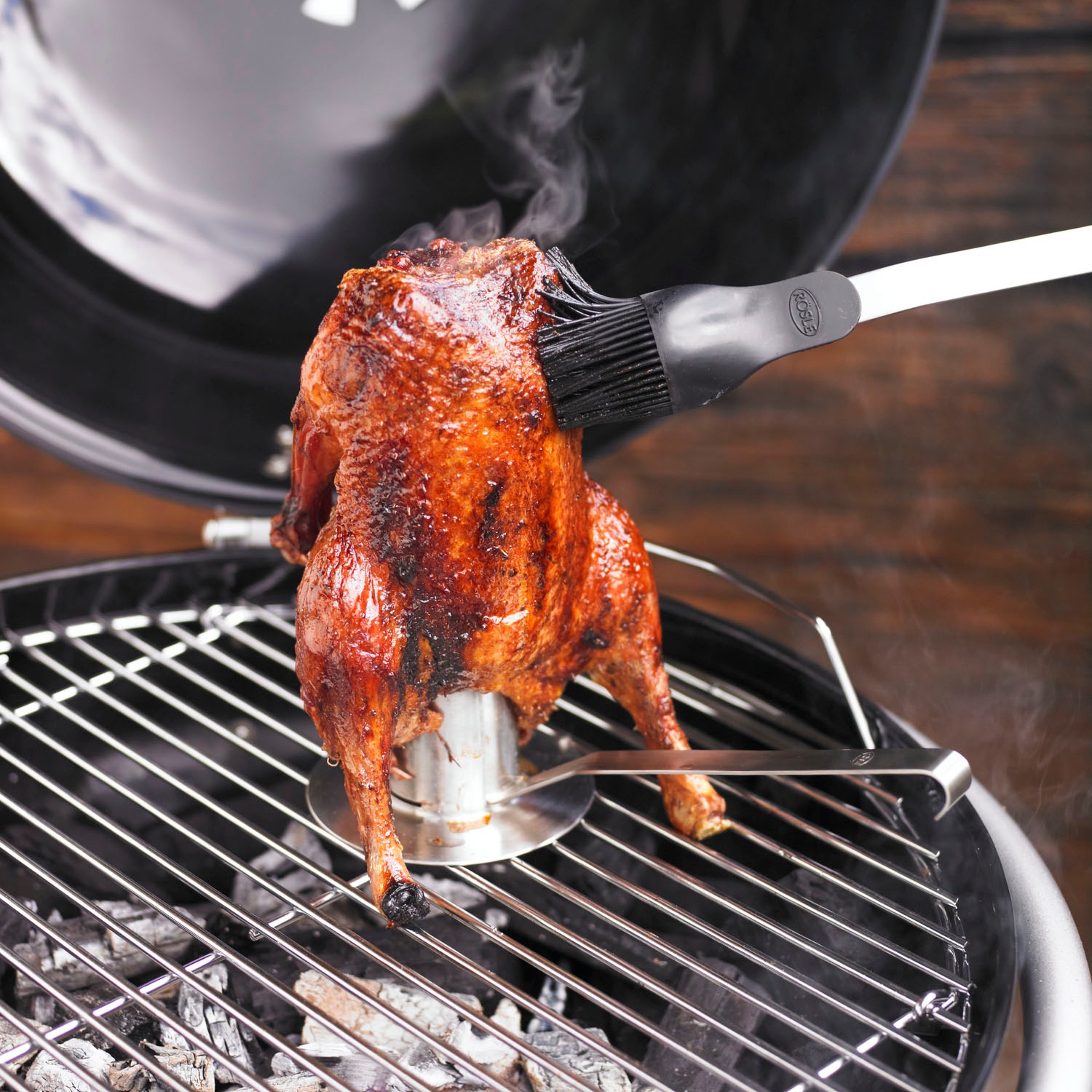 RÖSLE Hähnchenbräter »25078«, Edelstahl, für Grill und Backofen, spülmaschinengeeignet