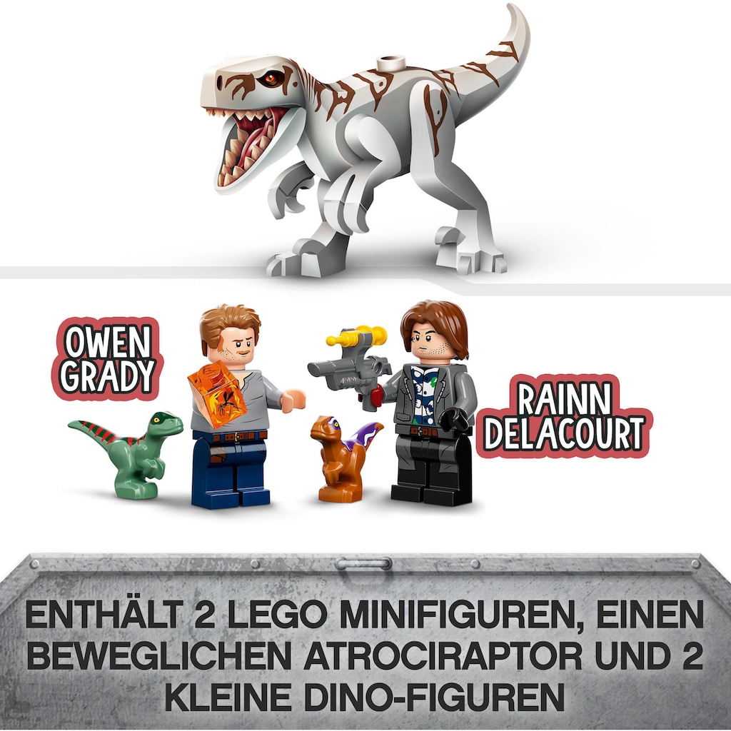 LEGO® Konstruktionsspielsteine »Atrociraptor: Motorradverfolgungsjagd (76945), LEGO® Jurassic World«, (169 St.)