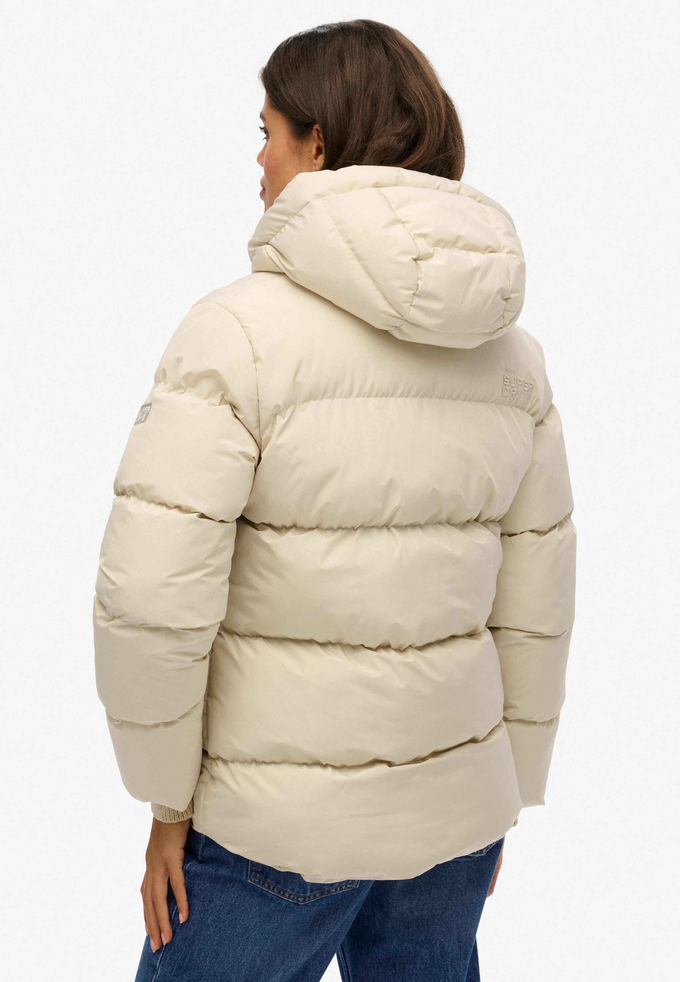 Superdry Steppjacke »HOODED 5 BAFFLE SPORTS PUFFER«, mit Kapuze