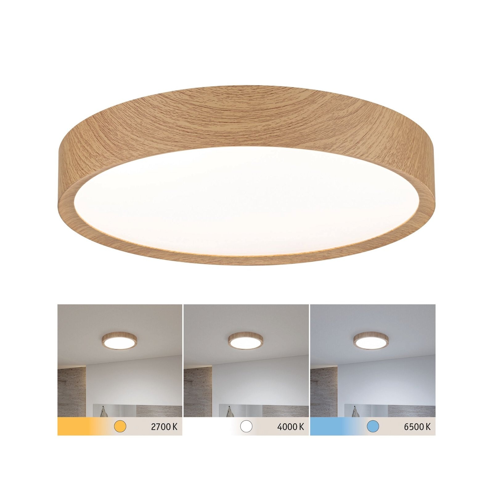 Paulmann LED Deckenleuchte »Selection Bathroom Tega IP44 24W 230V Kunststoff«, 1 flammig, WhiteSwitch