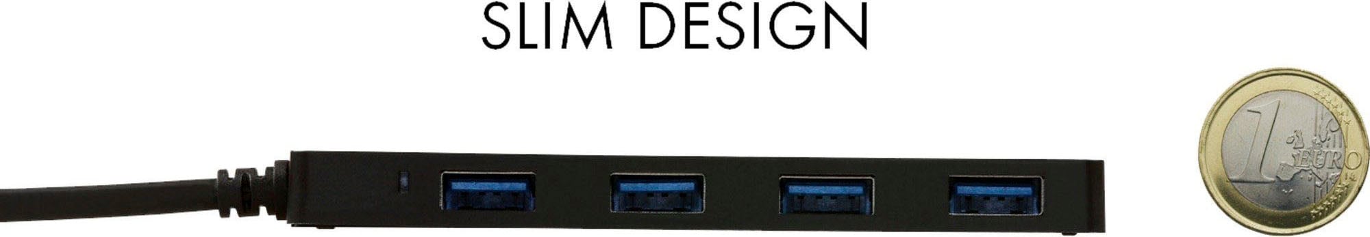 I-TEC USB-Verteiler »USB 3.0 Slim Passive HUB 4 Port«