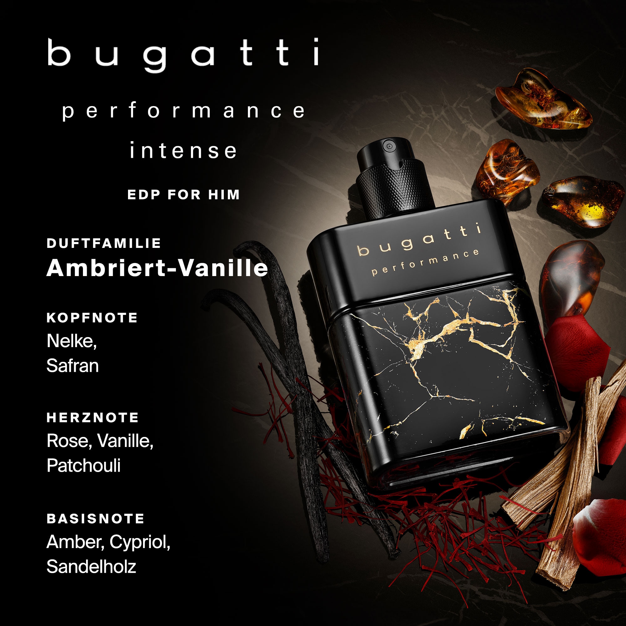 bugatti Eau de Parfum »PERFORMANCE INTENSE FOR HIM EDP«
