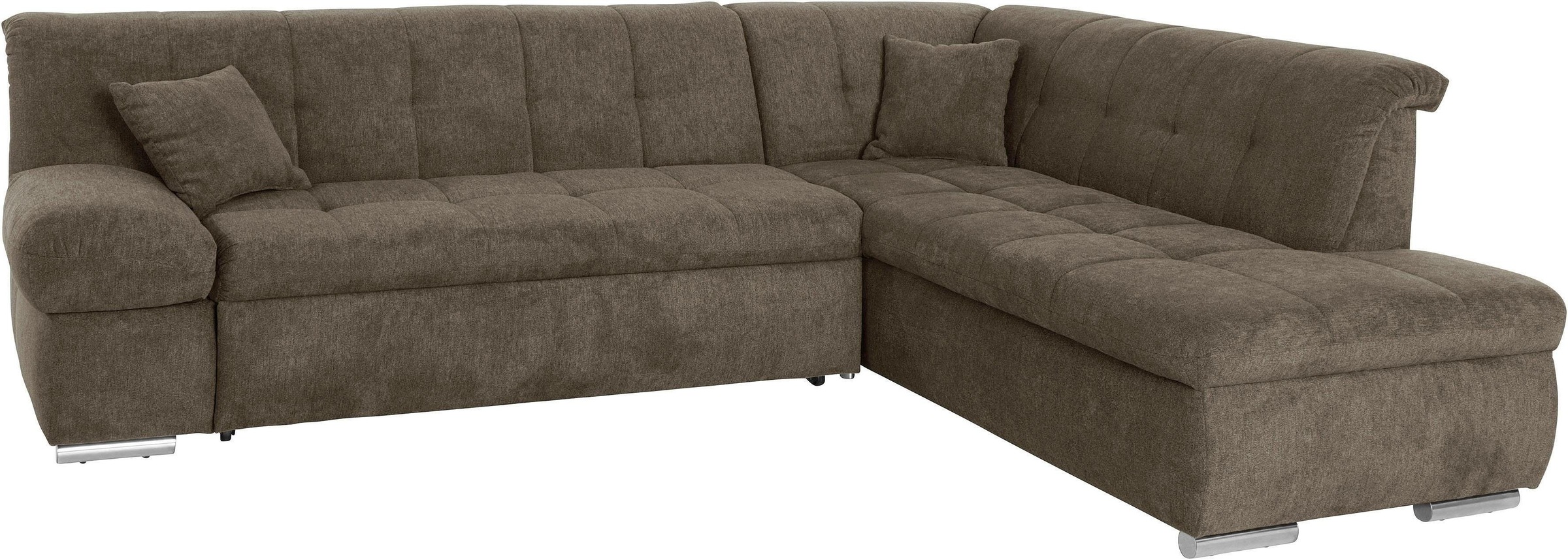DOMO collection Ecksofa »Mona L-Form«, wahlweise mit Bett- und Armlehnfunktion