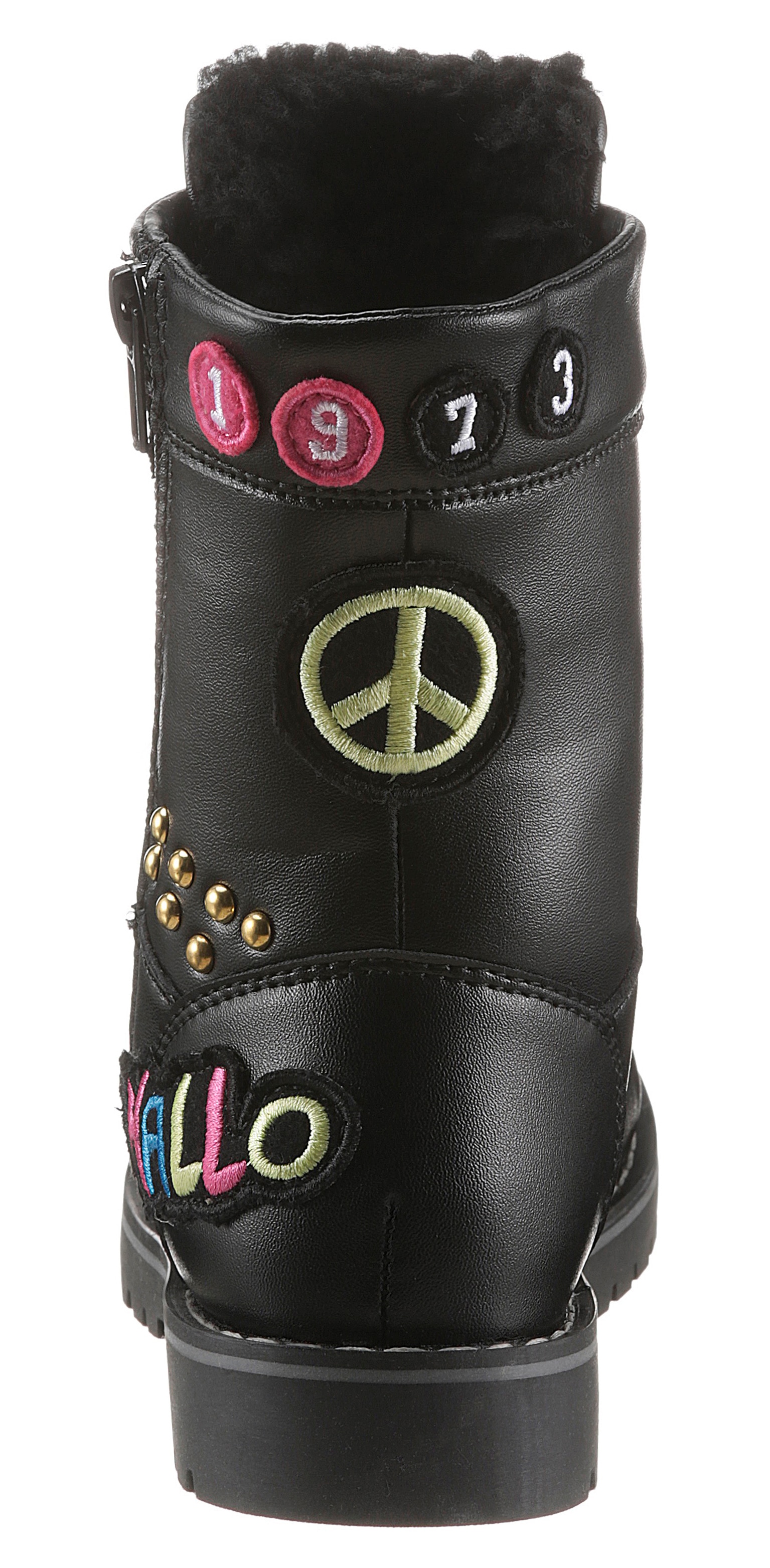 Dockers by Gerli Schnürstiefel, Boots mit bunten Patches