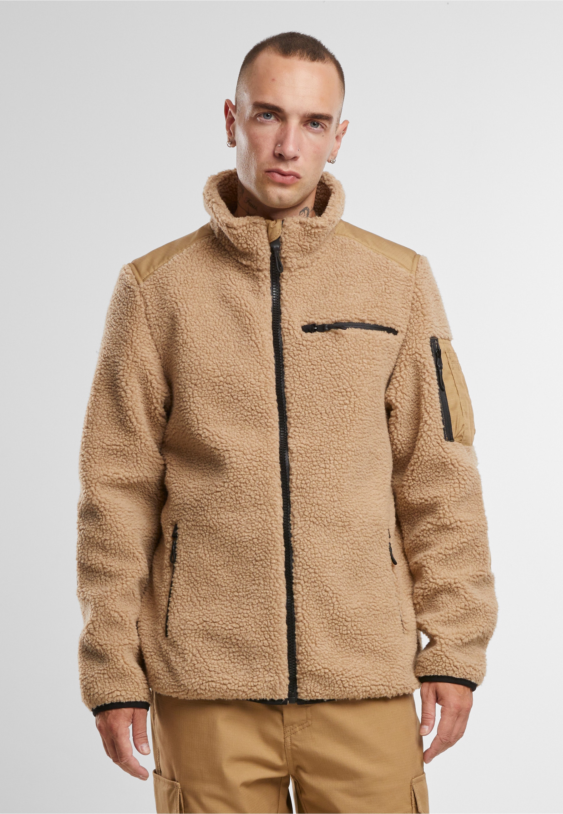 Brandit Allwetterjacke »Brandit Brandit Men Ramble Teddyfleece Jacket« 1 Stk. tlg. ohne Kapuze