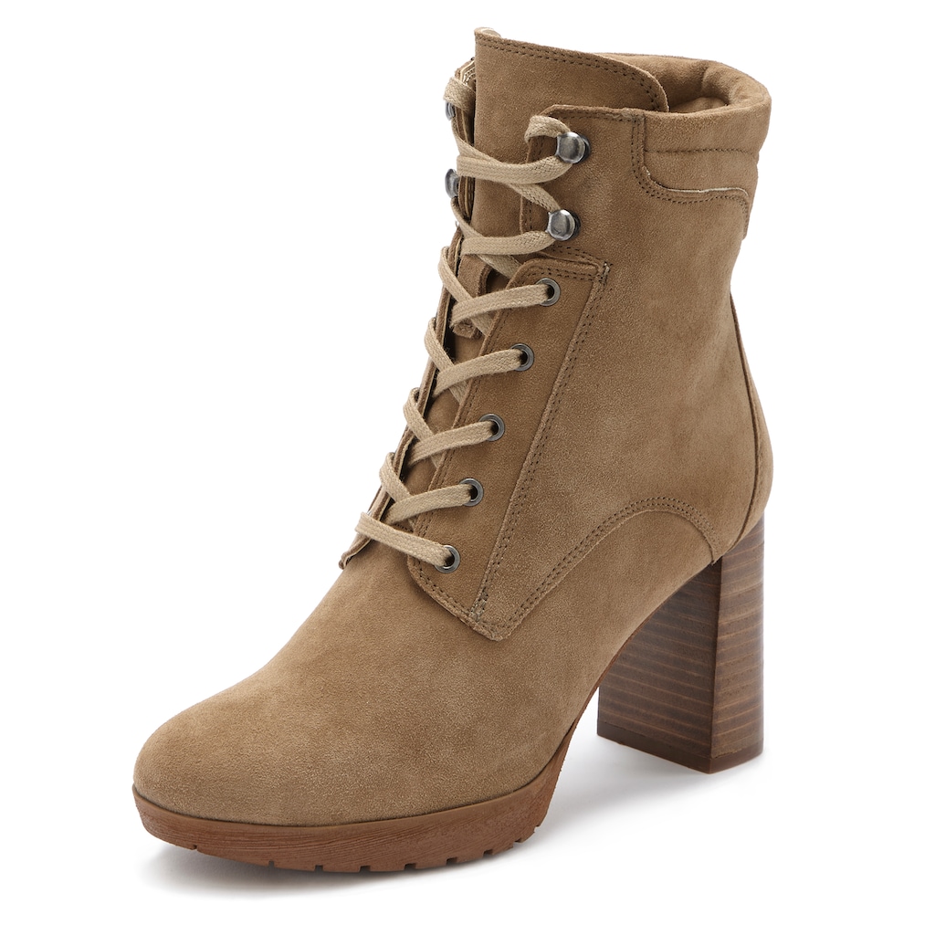 LASCANA High-Heel-Stiefelette »Schnürboots«