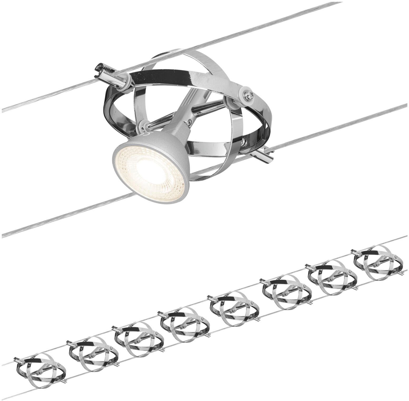 Paulmann LED Deckenleuchte »Cardan«, 8 flammig, Leuchtmittel GU 5,3 | ohne Leuchtmittel, GU 5,3