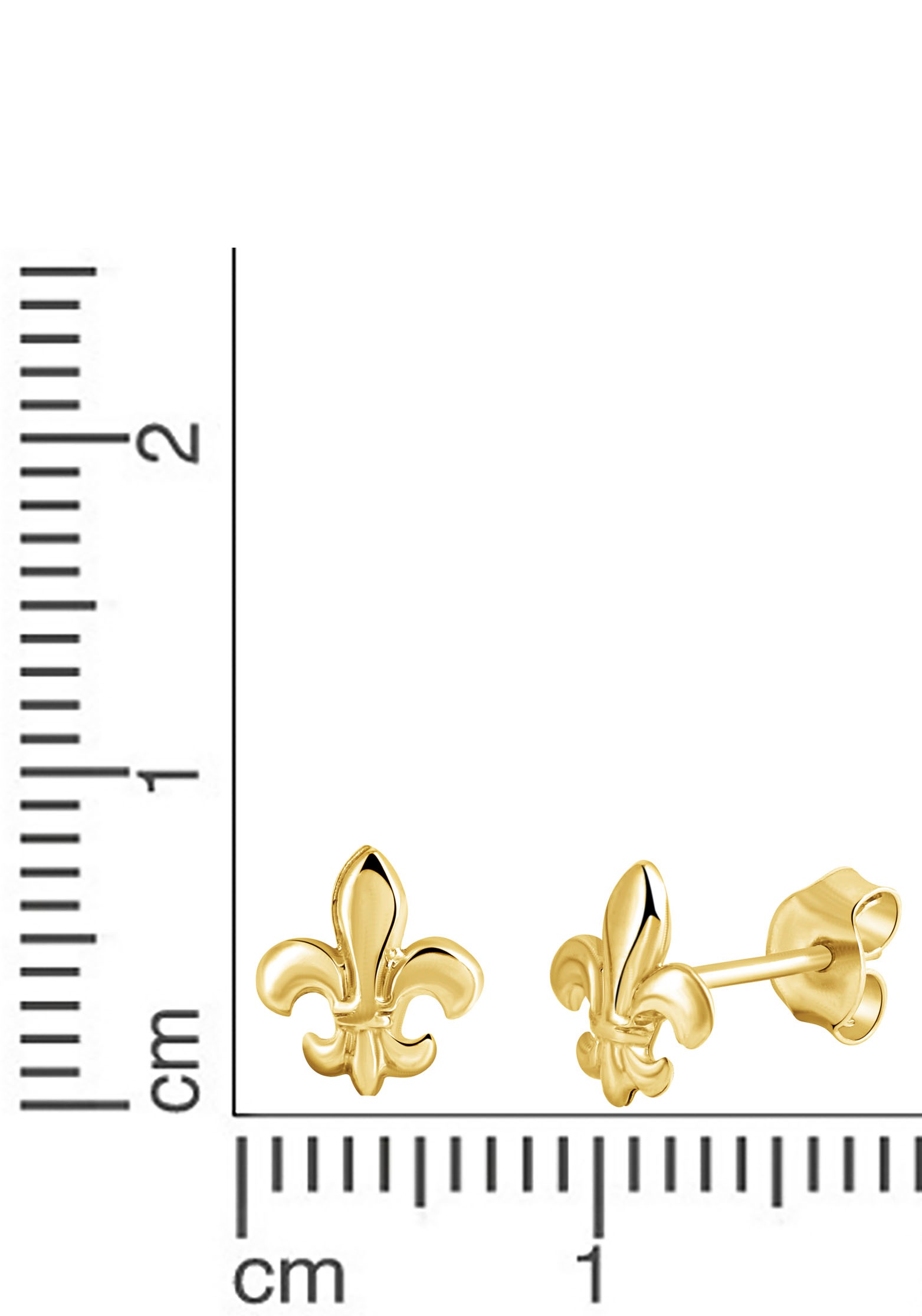 Firetti Paar Ohrstecker »Schmuck Geschenk Gold 333 Ohrschmuck Fleur de Lys«