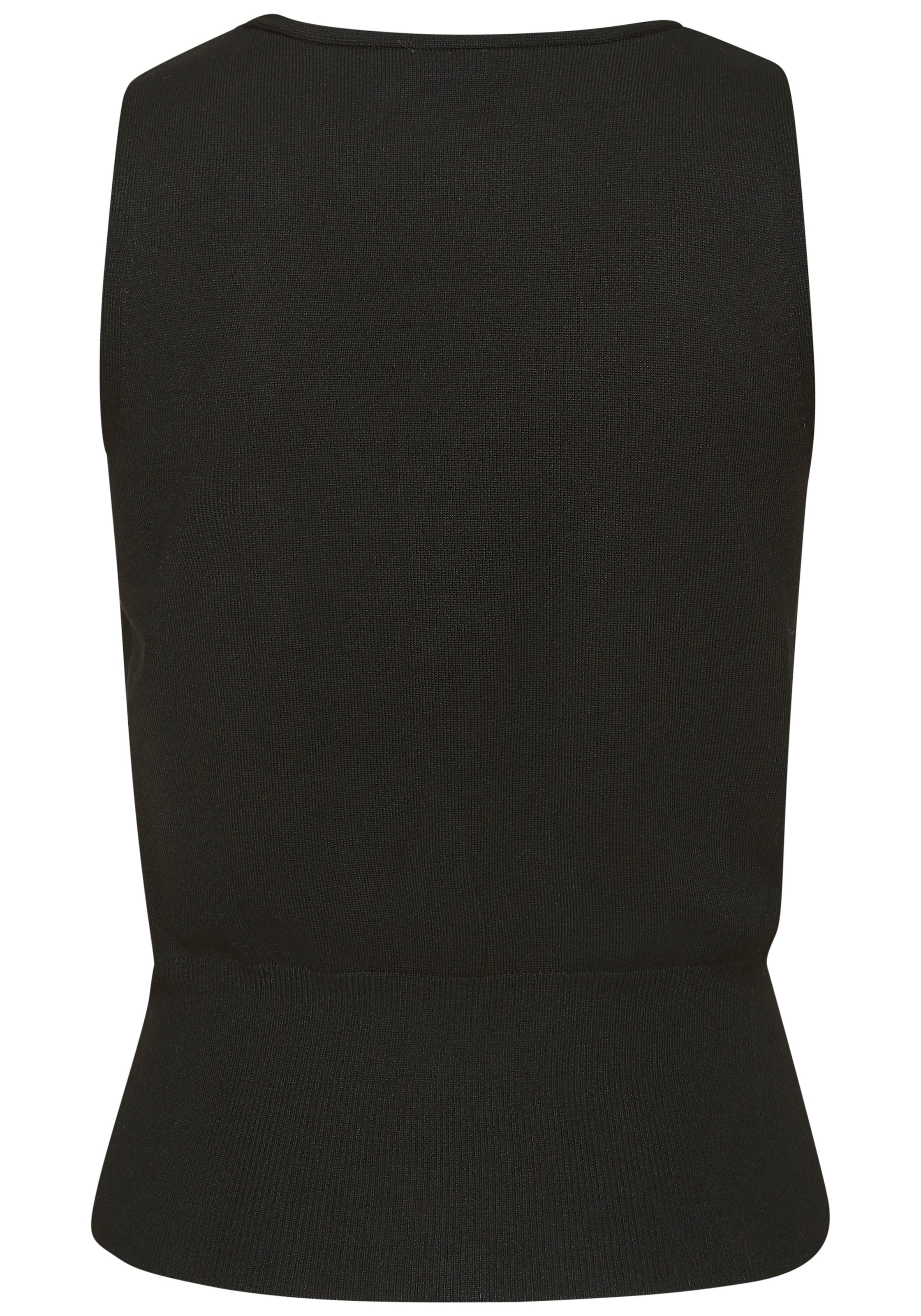 LASCANA Stricktop mit figurschmeichelndem Strickmuster, figurbetonte Passform