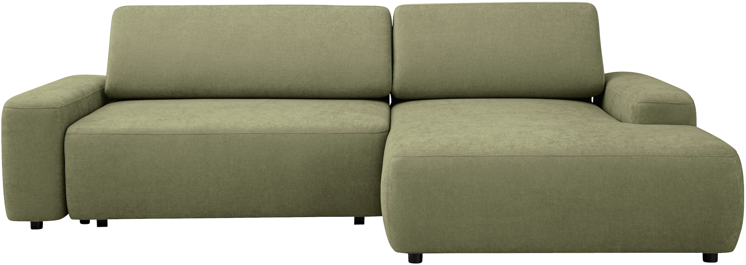 INOSIGN Ecksofa »TORGE (264cm), Schlafsofa in Cord, Samtvelours o Struktur fein, L-Form«, Schlaffunktion, Bettkasten, Liegefläche: 125/210 cm