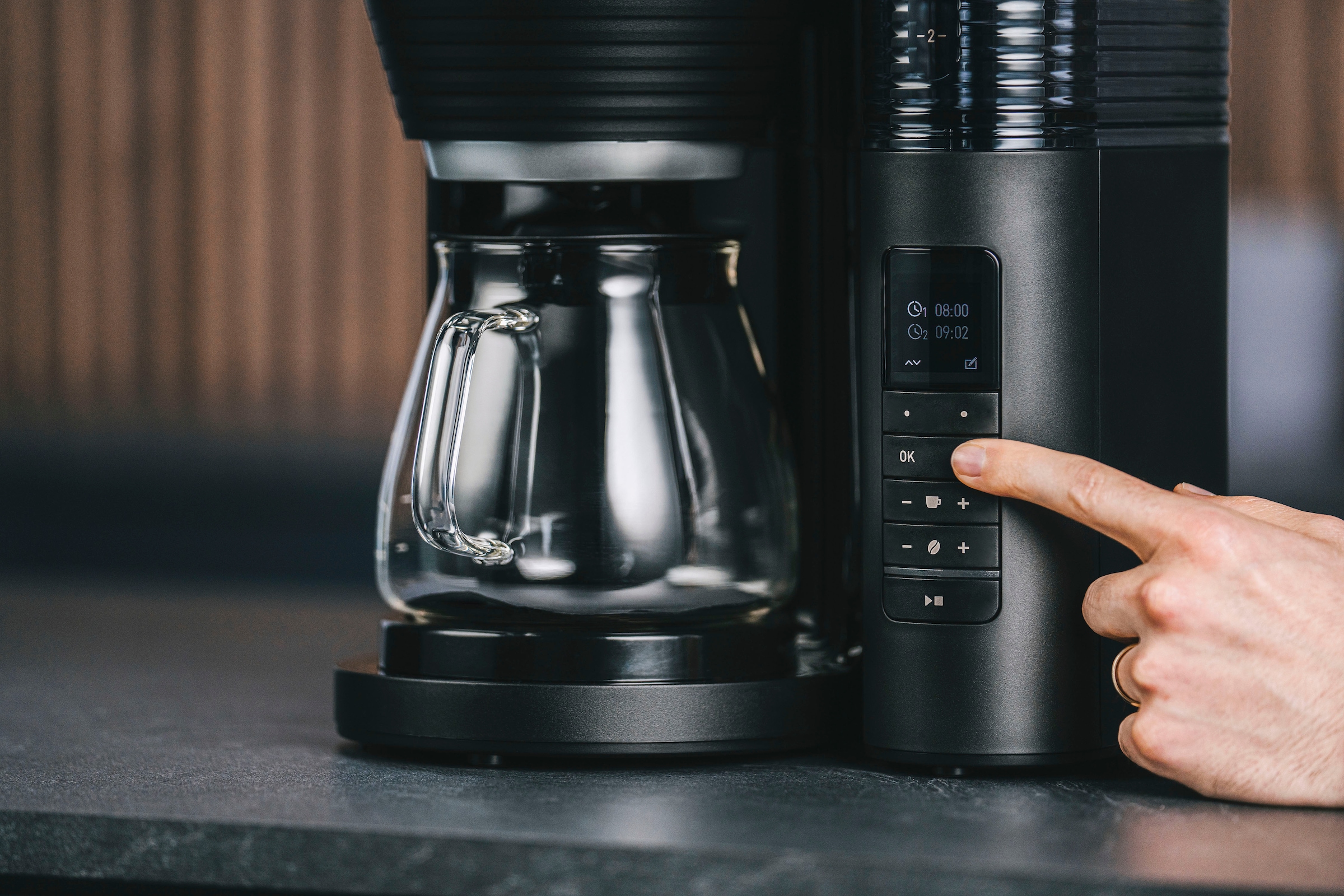 »AromaFresh Kaffeekanne, Pro 1x4 X Mahlwerk mit Kaffeemaschine Melitta 1030-02«, Papierfilter, kaufen 1,25 l