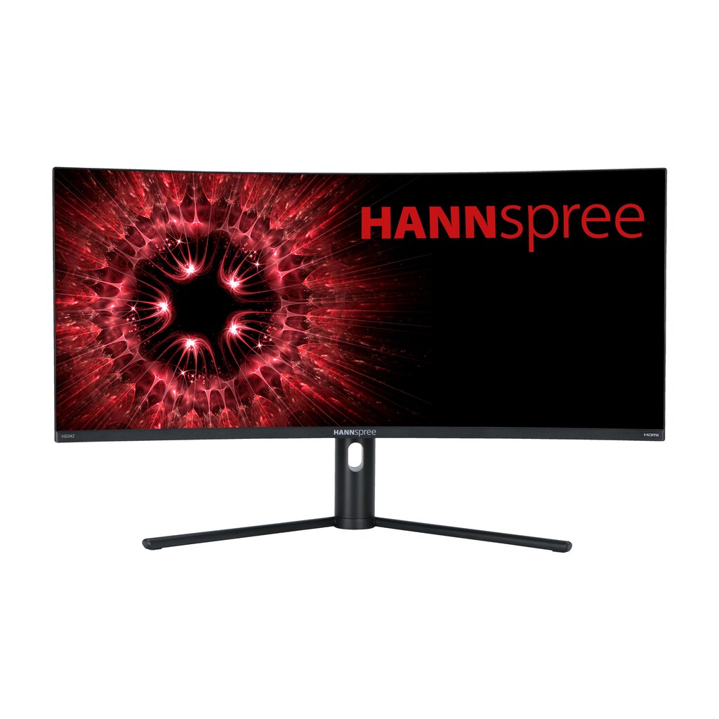 Hannspree Curved-Gaming-LED-Monitor »HG342PCB«, 86,4 cm/34 Zoll, 3440 x 1440 px, UWQHD, 1 ms Reaktionszeit, 144 Hz