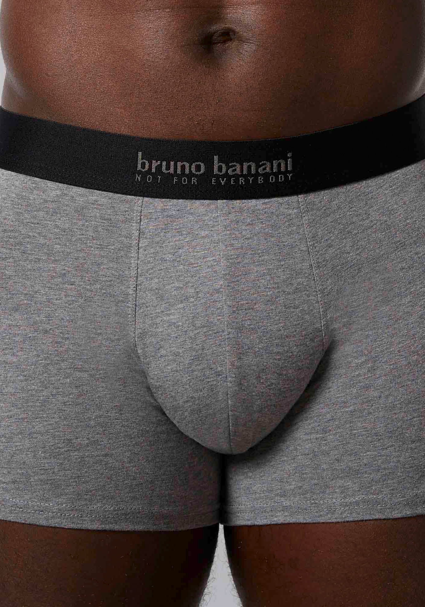 Bruno Banani Boxershorts »Short 3Pack Energy Cotton«, (3er Pack), mit Schriftzug am Bund