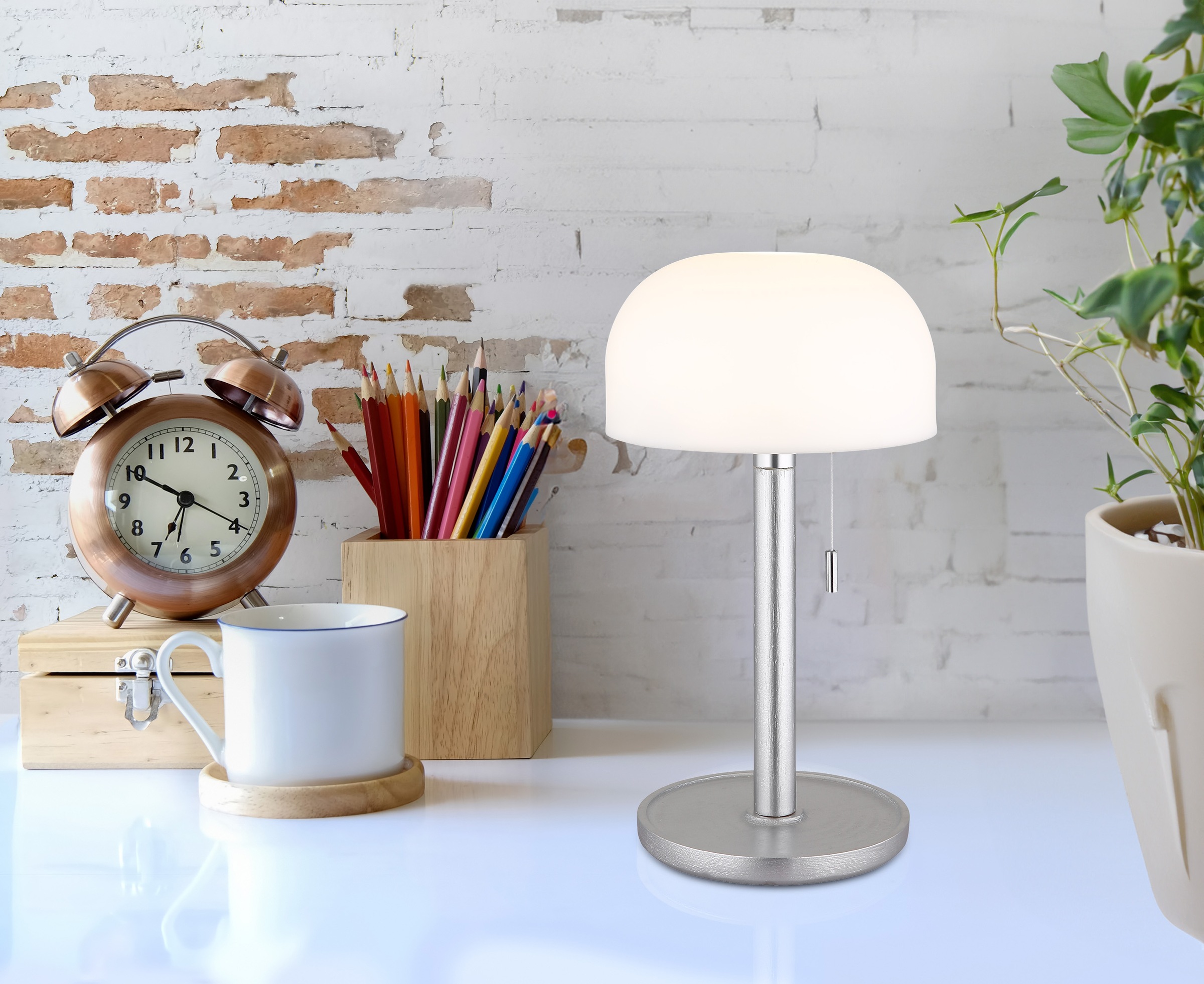 GLOBO LIGHTING LED Tischleuchte »NORMAN«, LED fest integriert, CCT-Funktion günstig online kaufen