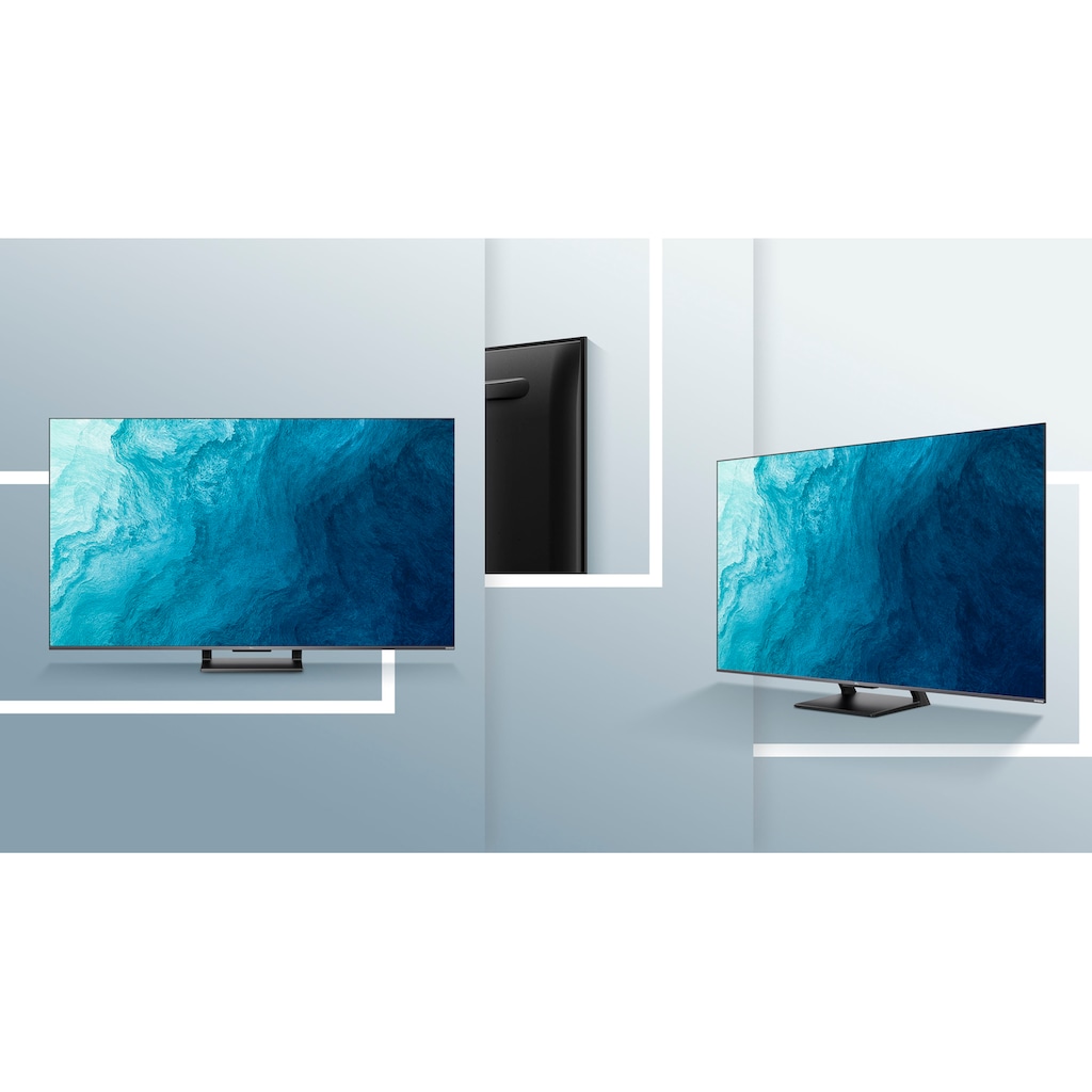 TCL QLED-Fernseher »55C731X2«, 139 cm/55 Zoll, 4K Ultra HD, Smart-TV-Google TV, 4K HDR Pro, Dolby Atmos, HDMI 2.1, Metallgehäuse, ONKYO-Sound